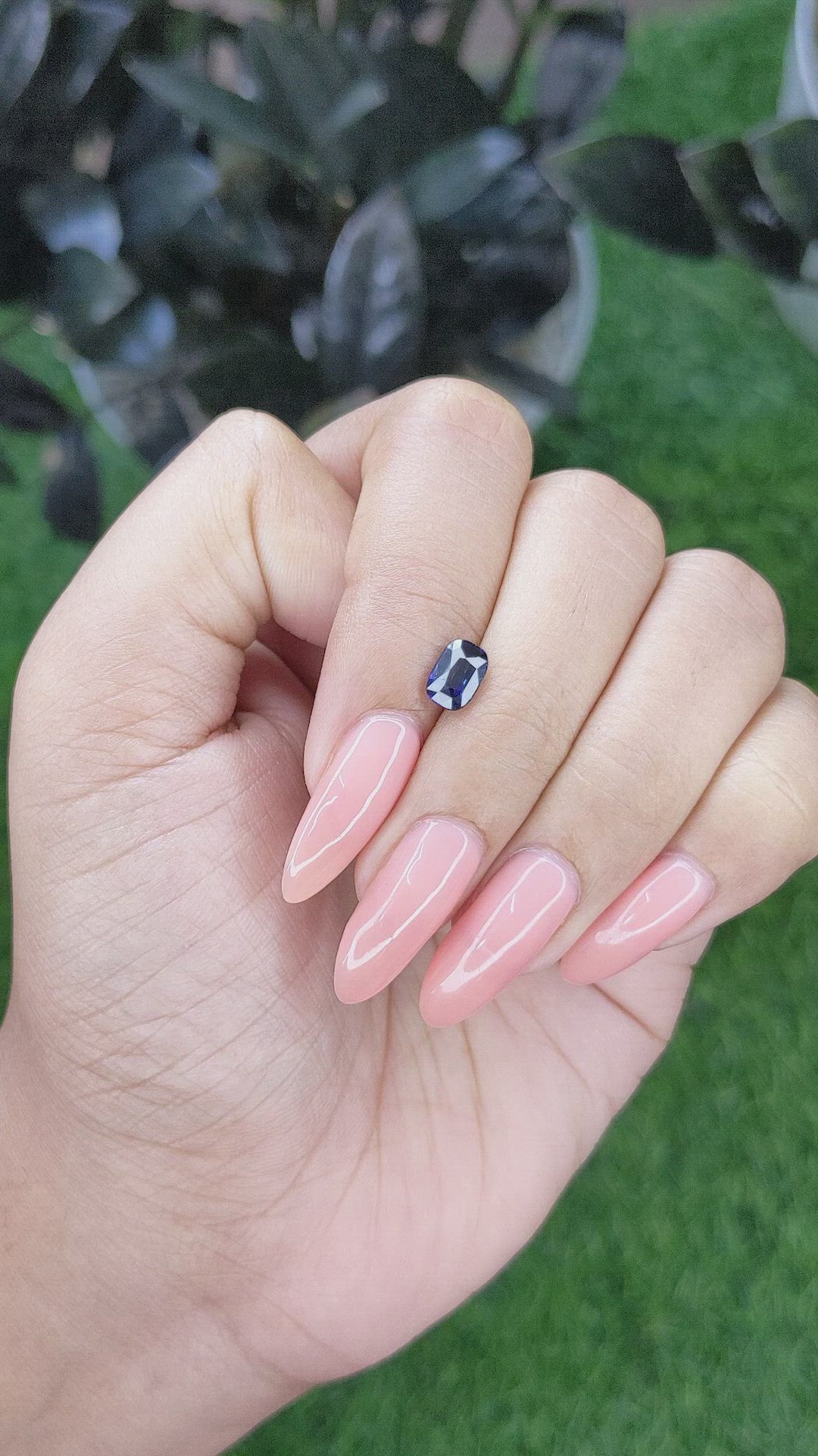 1.03 Ct. Blue Sapphire from Africa Size Video