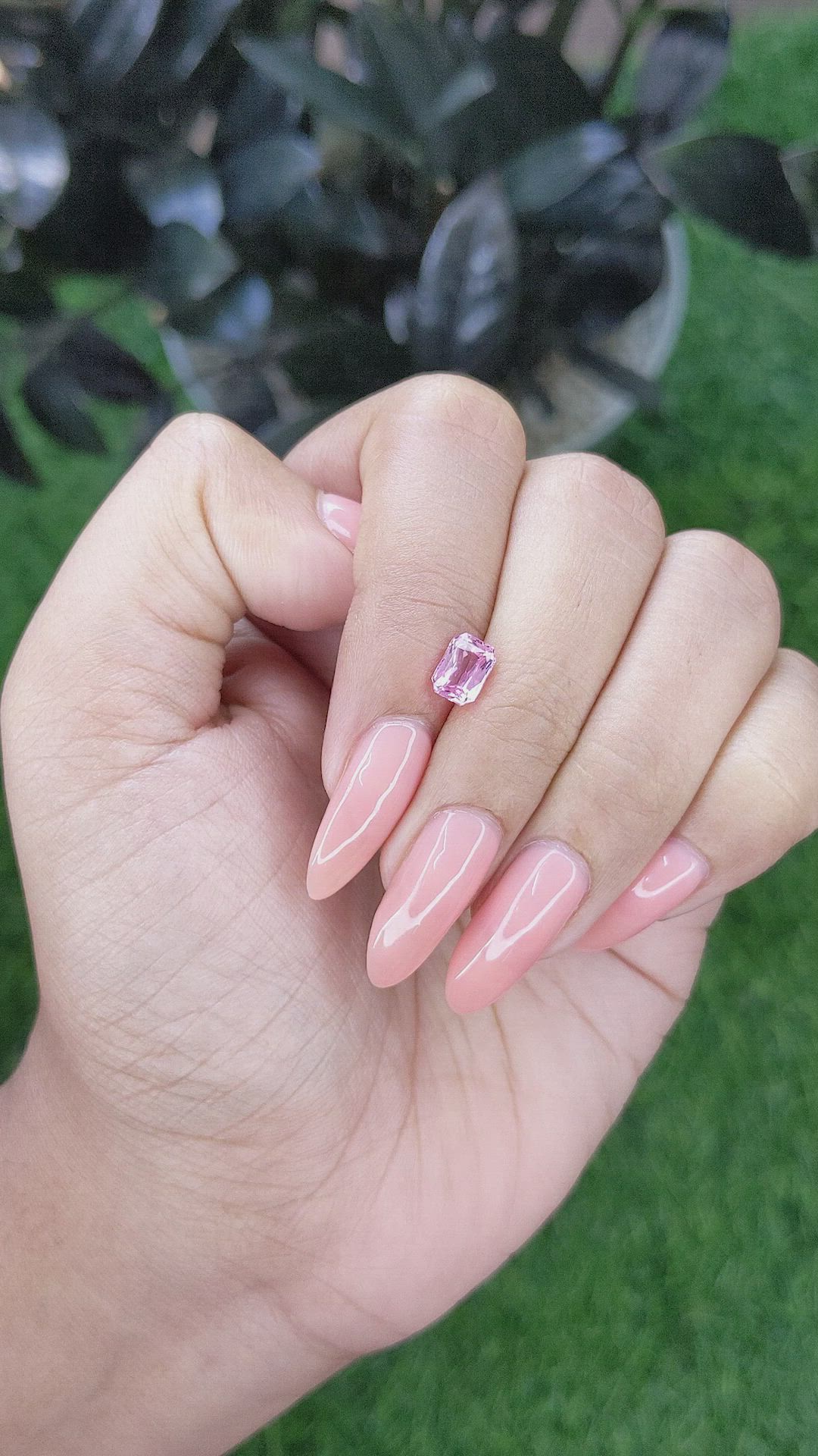 1.04 Ct. Pink Sapphire from Africa Size Video