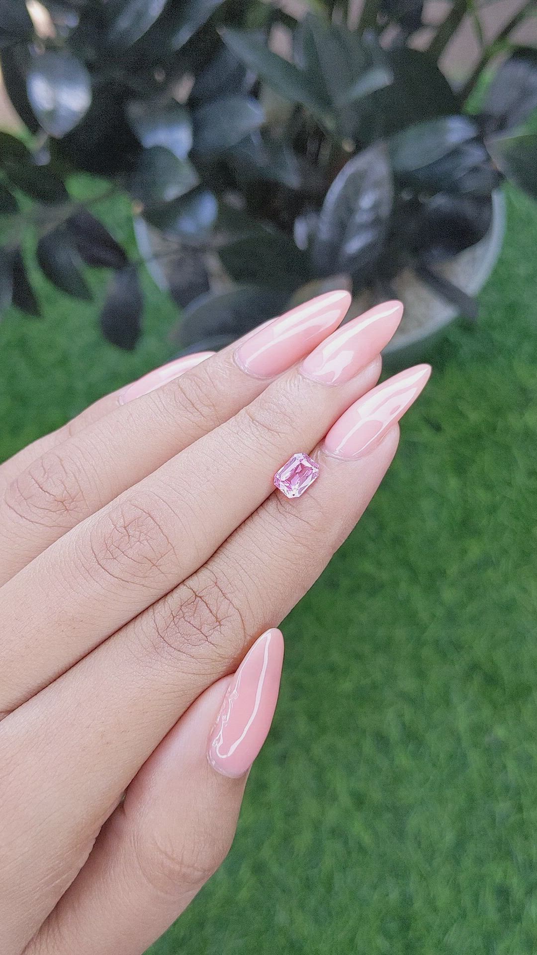 1.04 Ct. Pink Sapphire from Africa Size Video