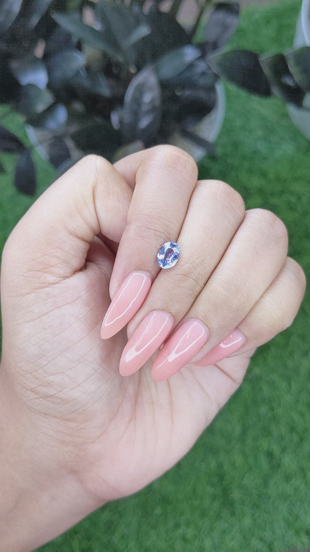 1.07 Ct. Blue Sapphire from Africa Size Video