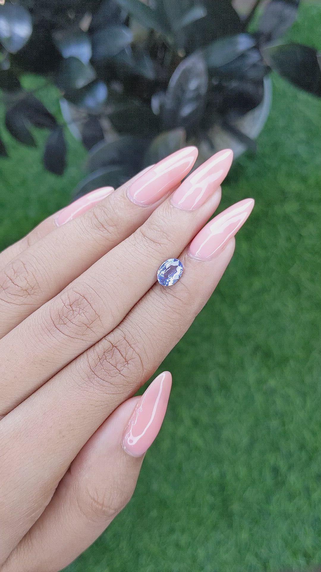 1.07 Ct. Blue Sapphire from Africa Size Video