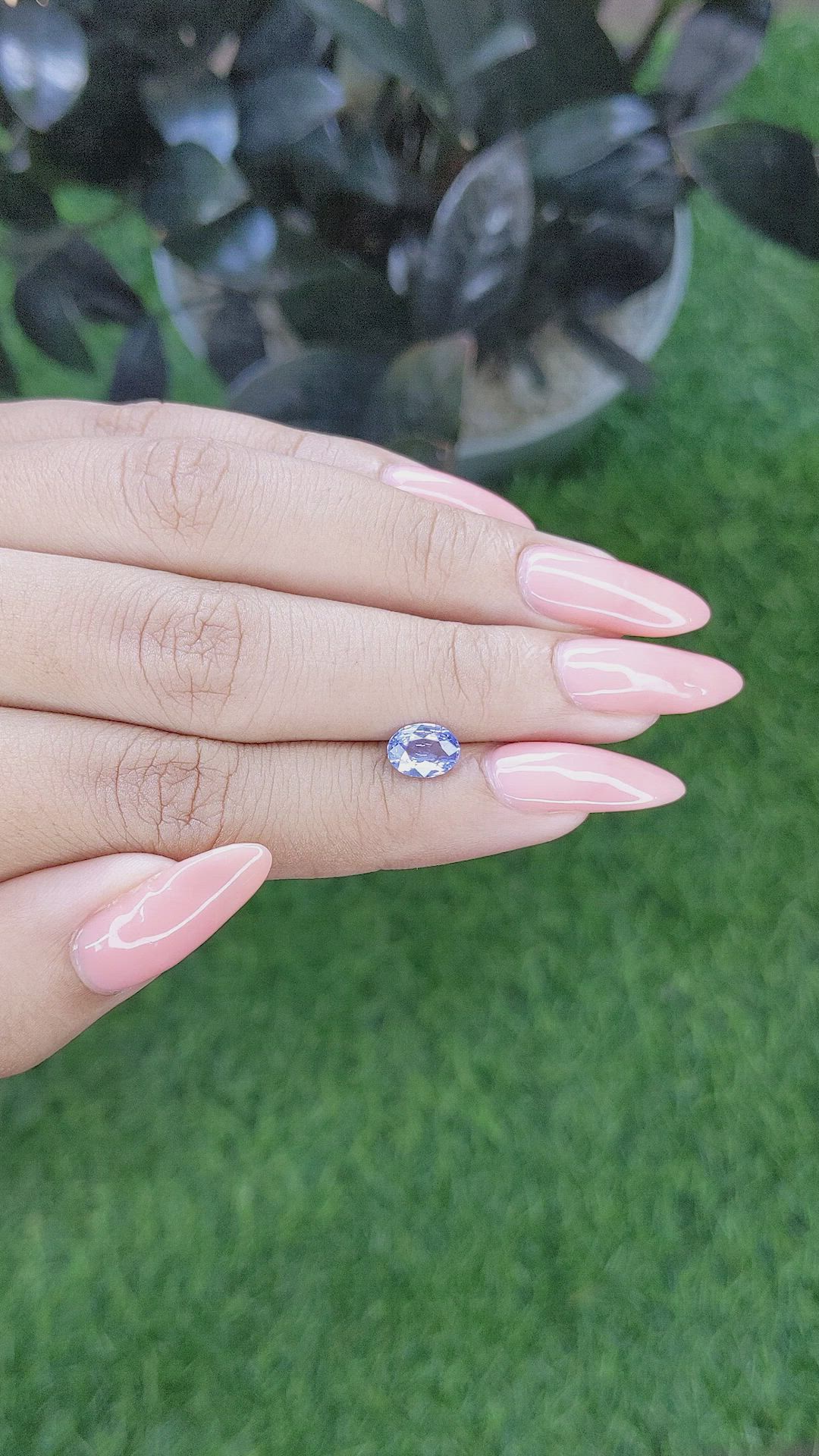 1.07 Ct. Blue Sapphire from Africa Size Video