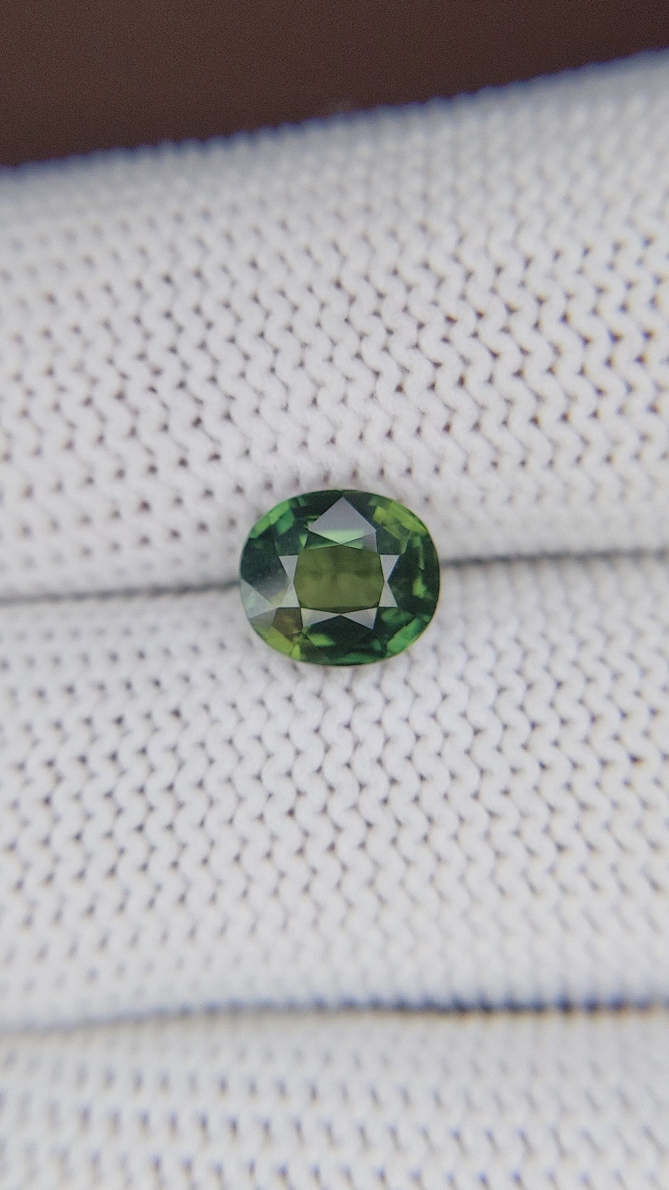 2.03 Ct. Green Sapphire from Africa Size Video