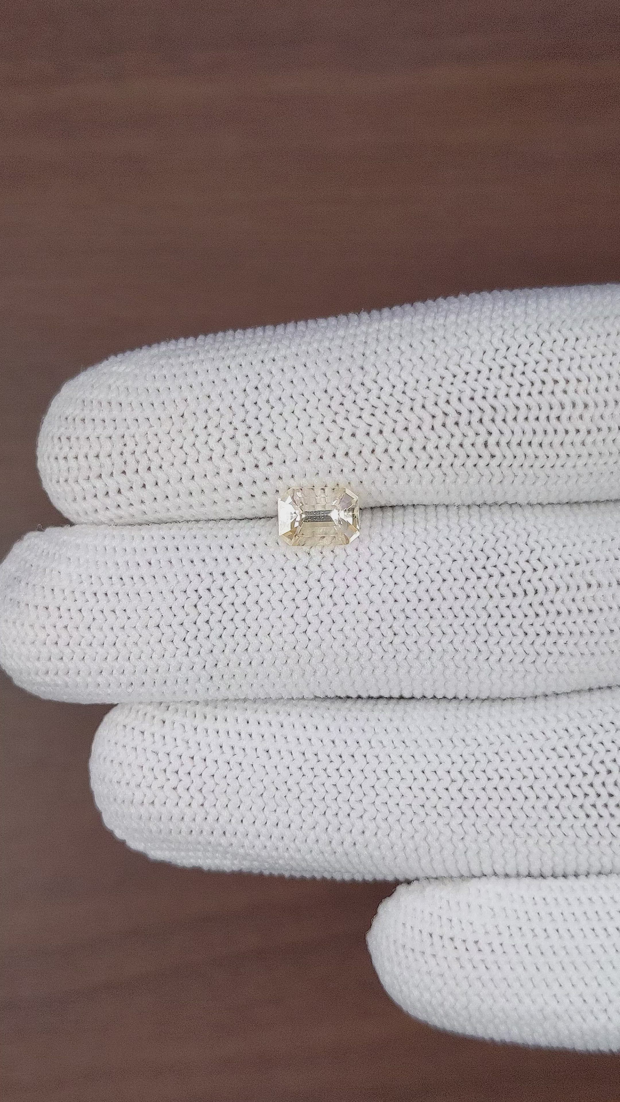 1.55 Ct. Peach Sapphire from Africa Size Video