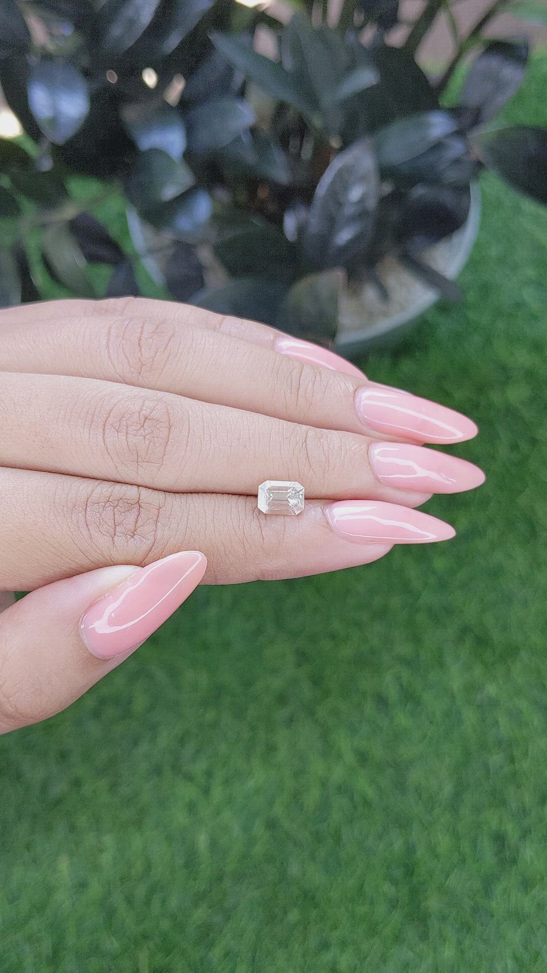 1.55 Ct. Peach Sapphire from Africa Size Video