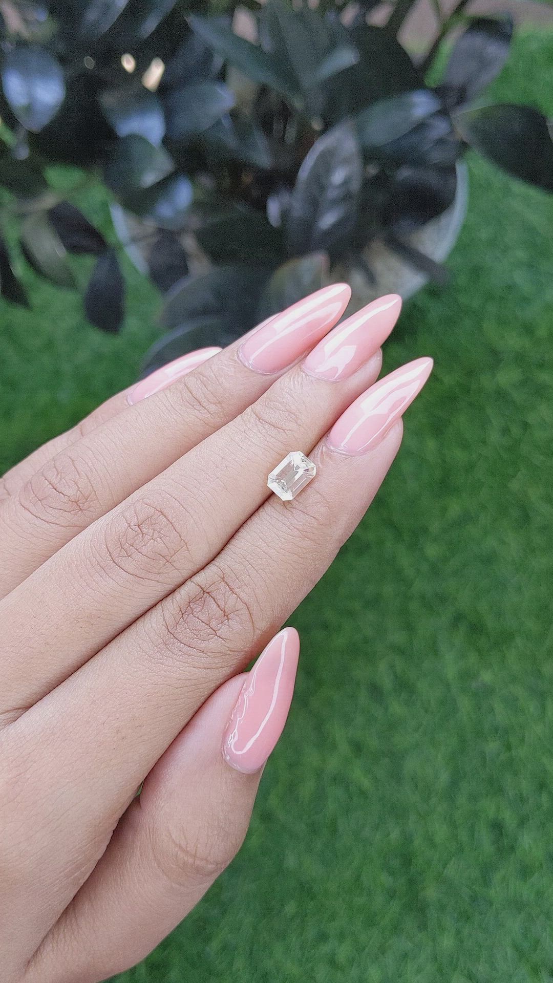 1.55 Ct. Peach Sapphire from Africa Size Video