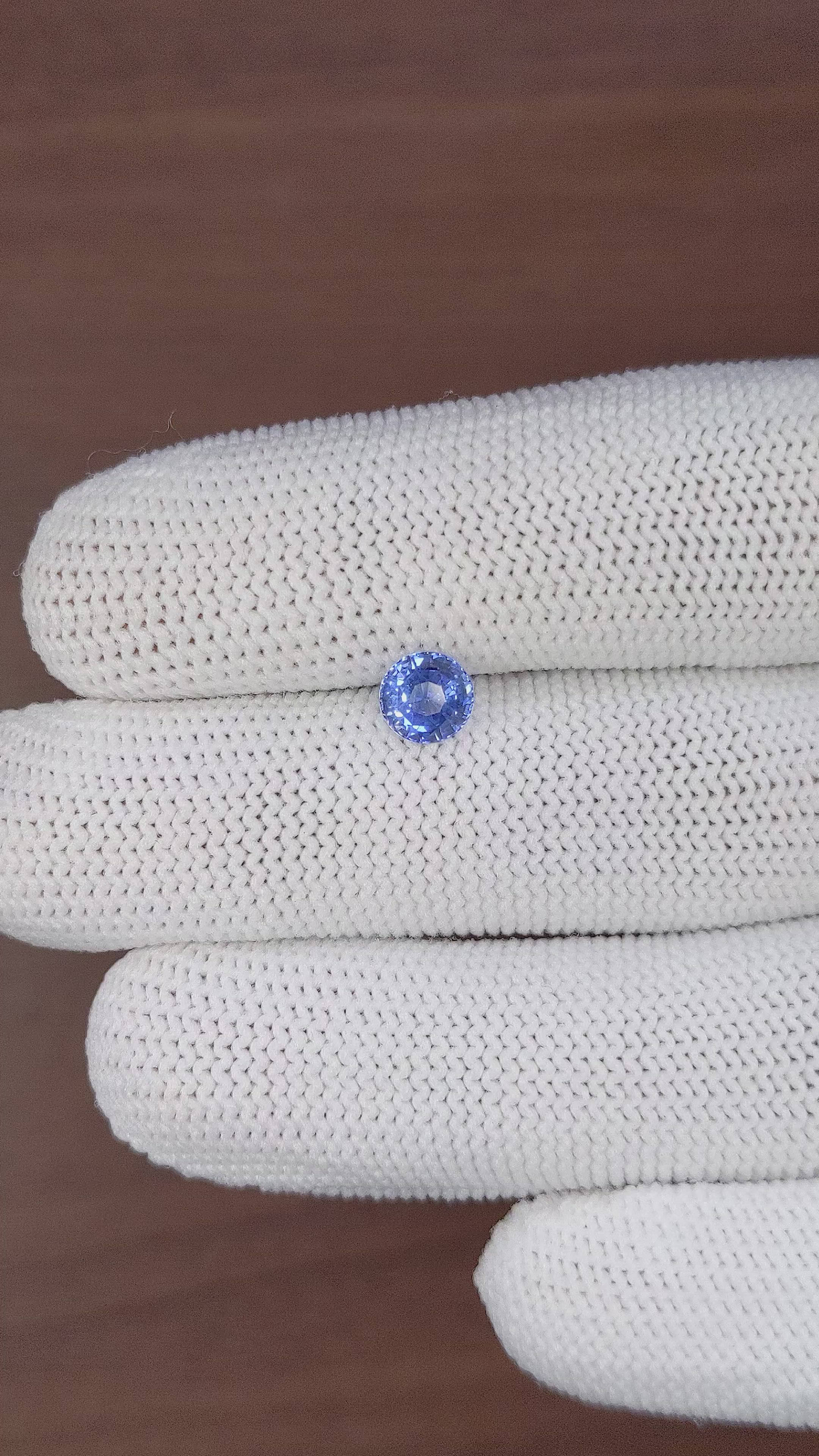 1.08 Ct. Blue Sapphire from Africa Size Video