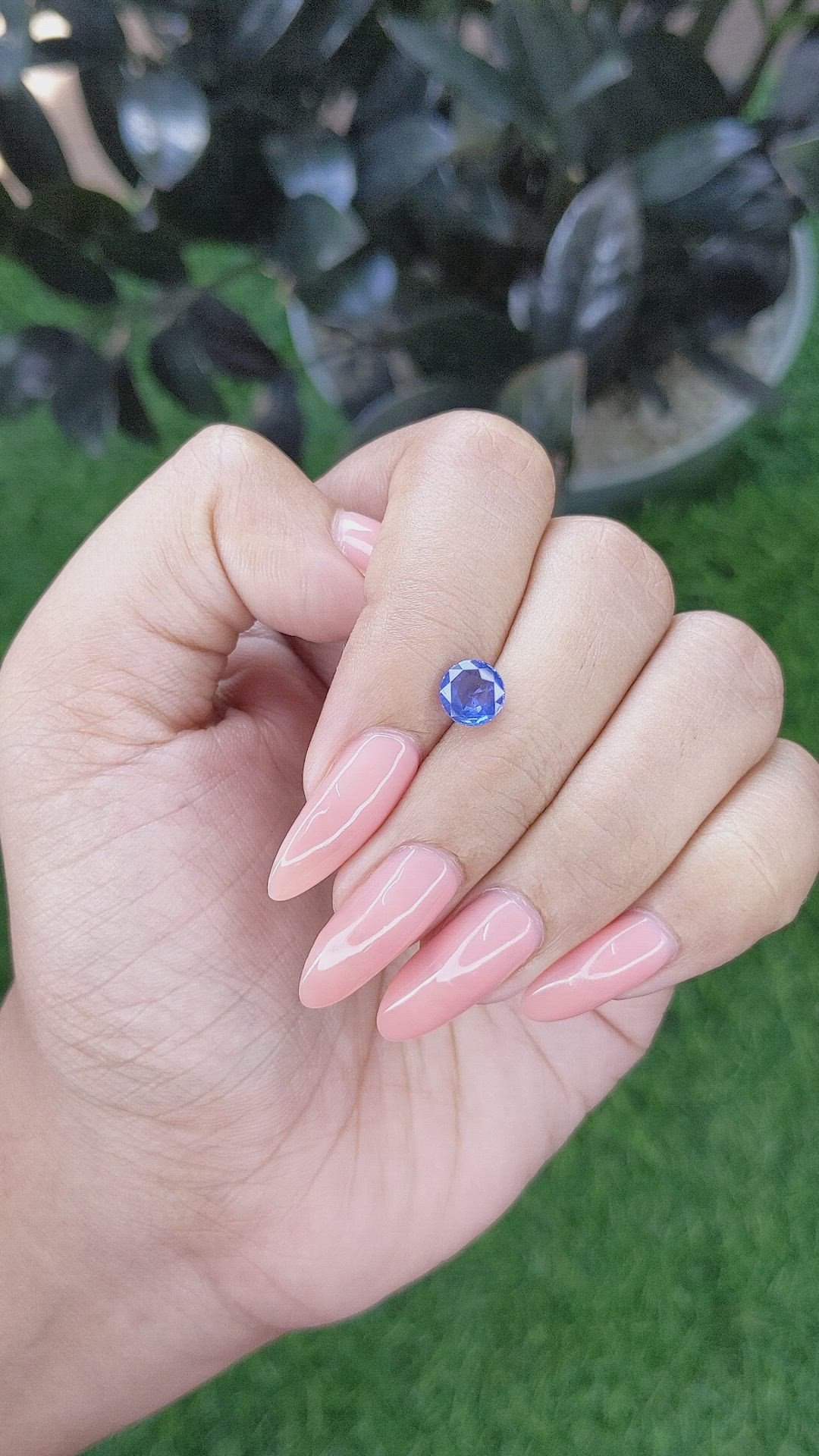 1.20 Ct. Blue Sapphire from Africa Size Video