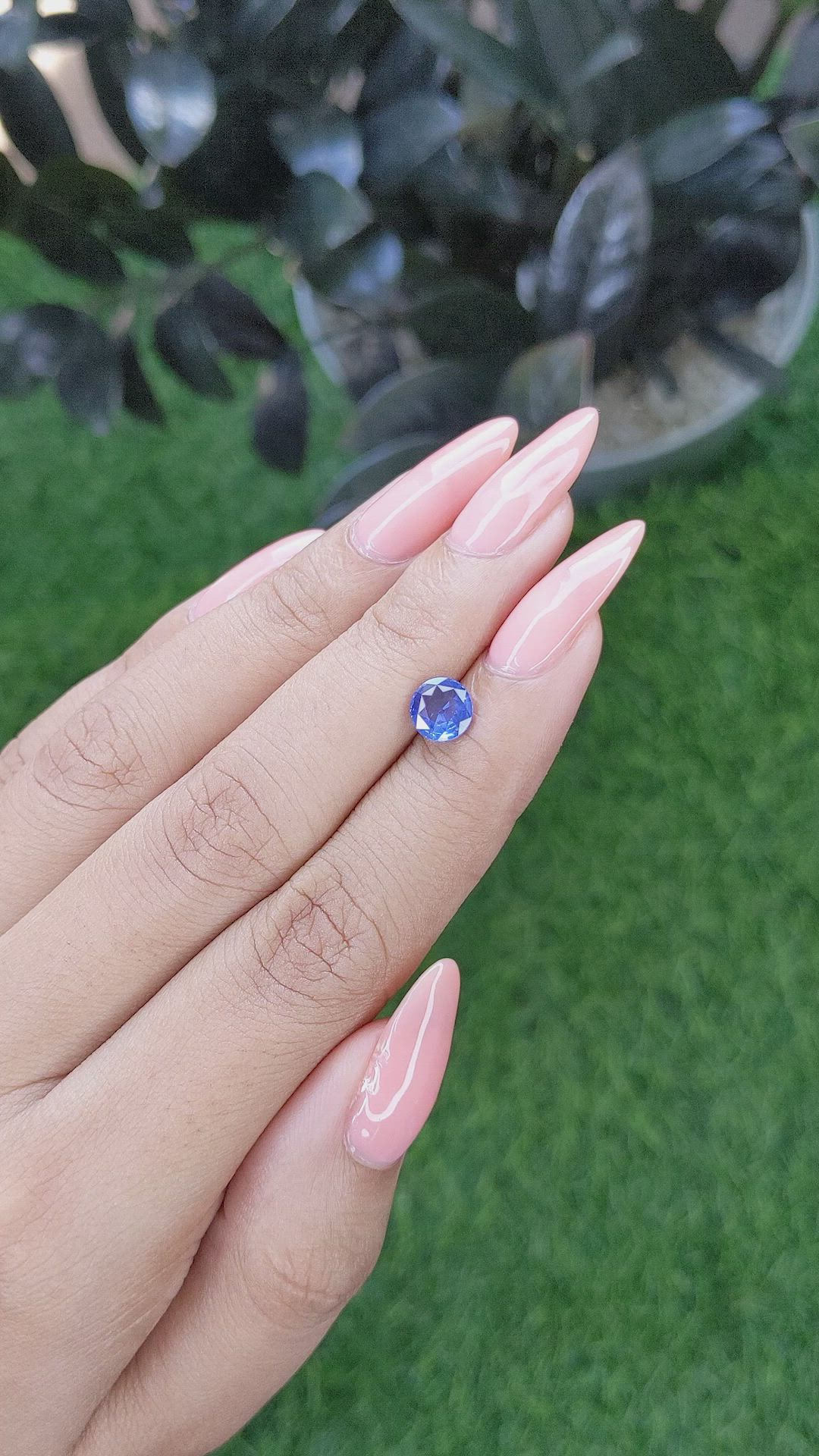 1.20 Ct. Blue Sapphire from Africa Size Video