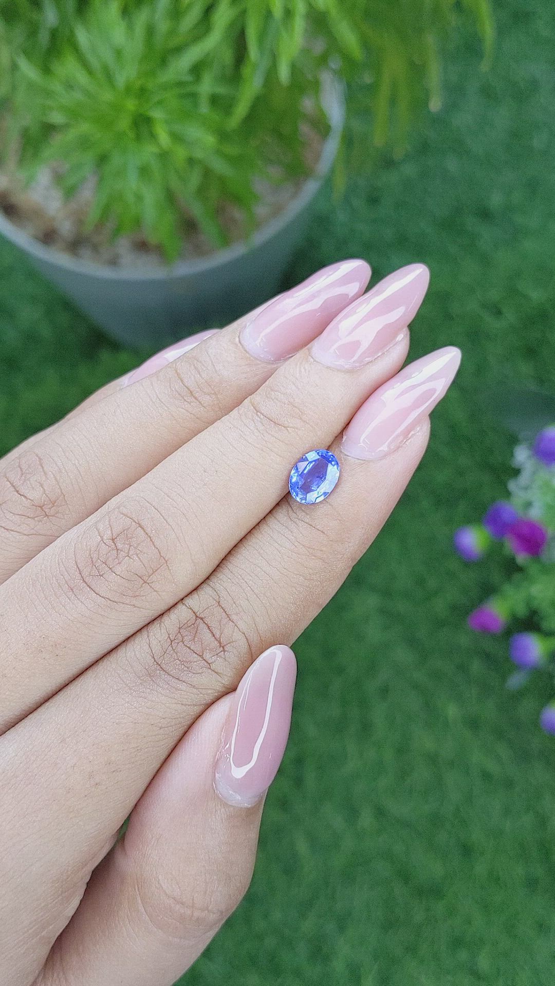 1.22 Ct. Blue Sapphire from Madagascar Size Video