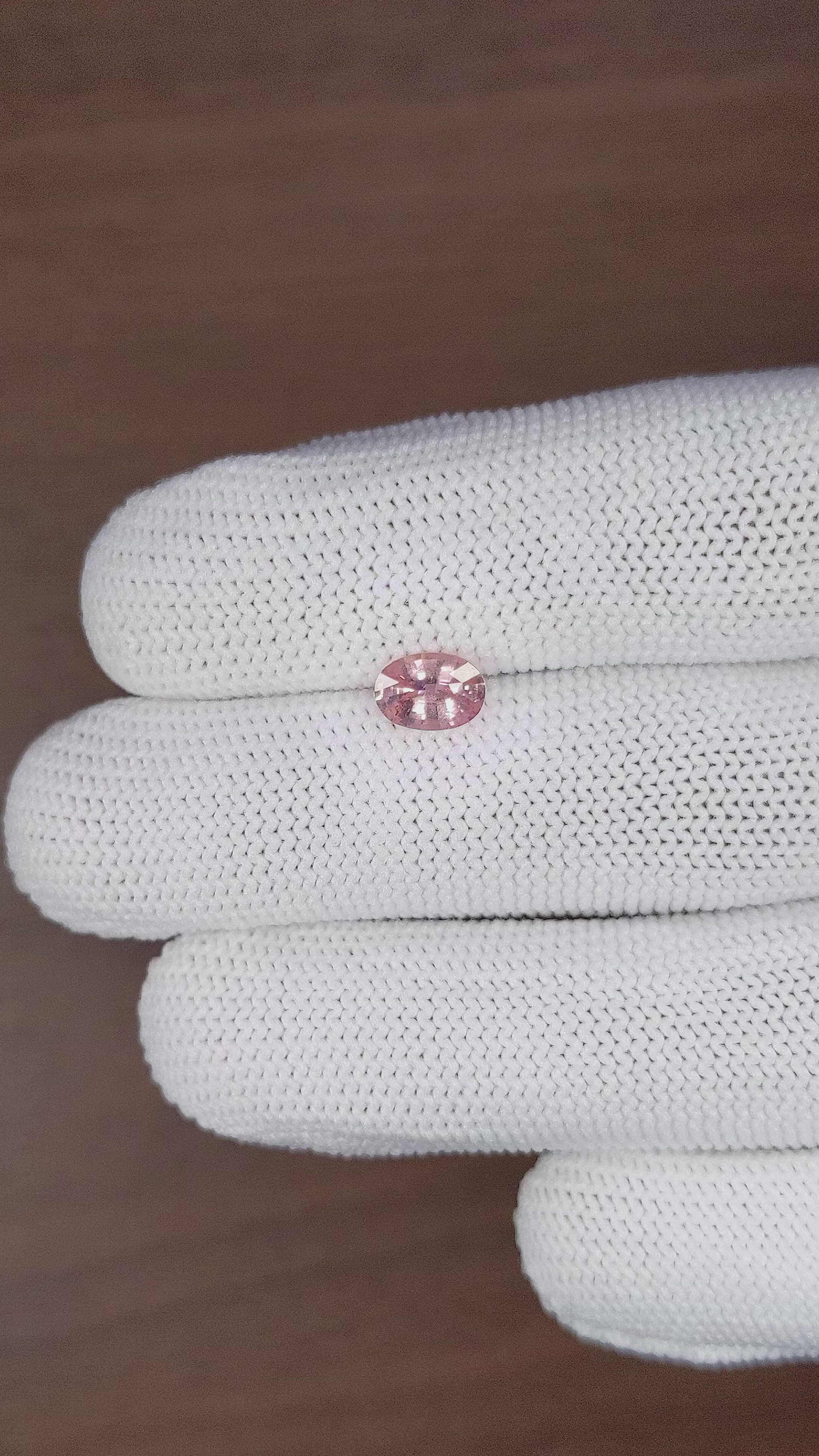 1.09 Ct. Peach Sapphire from Madagascar Size Video