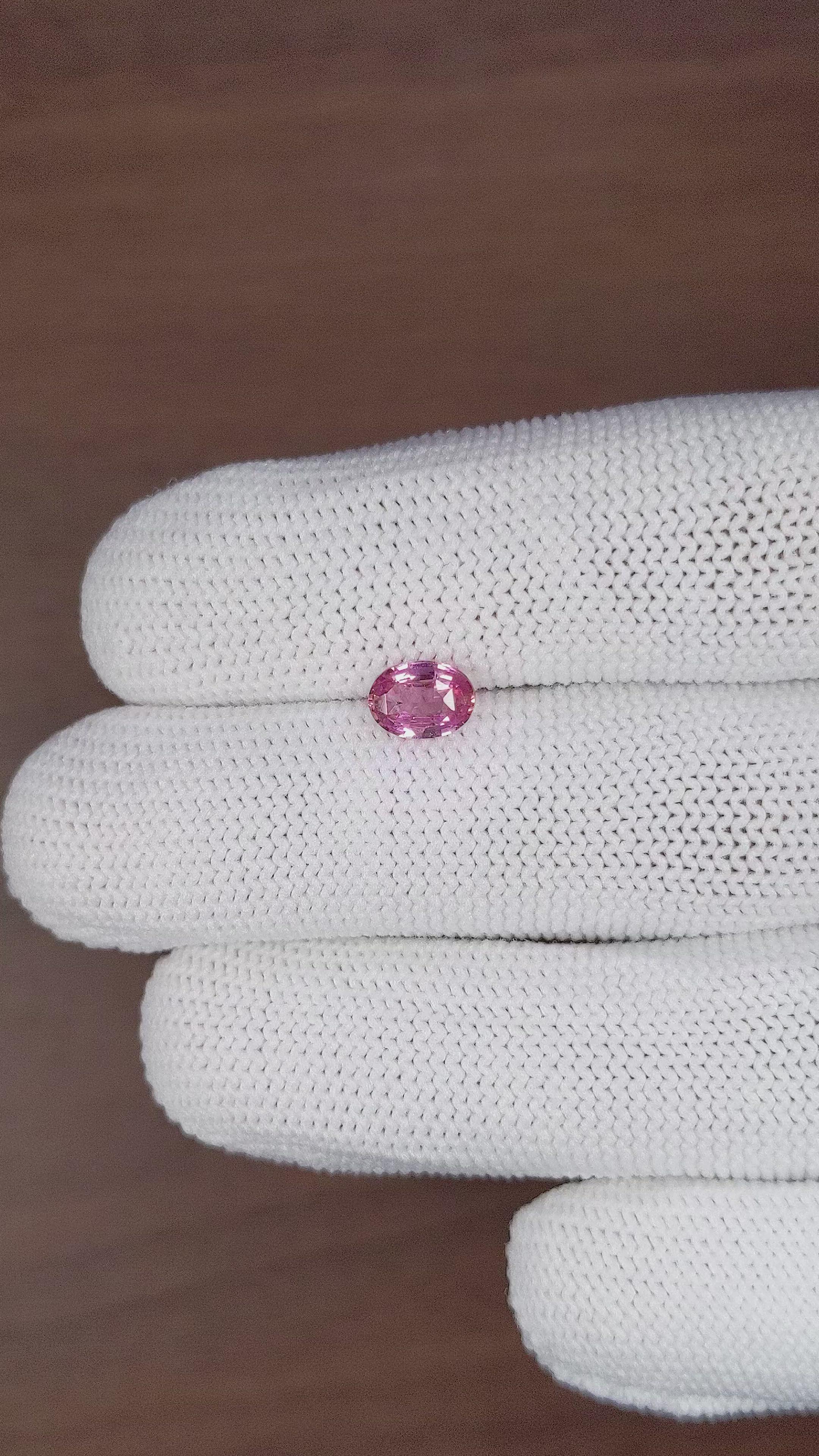 1.04 Ct. Purplish Pink Sapphire from Madagascar Size Video