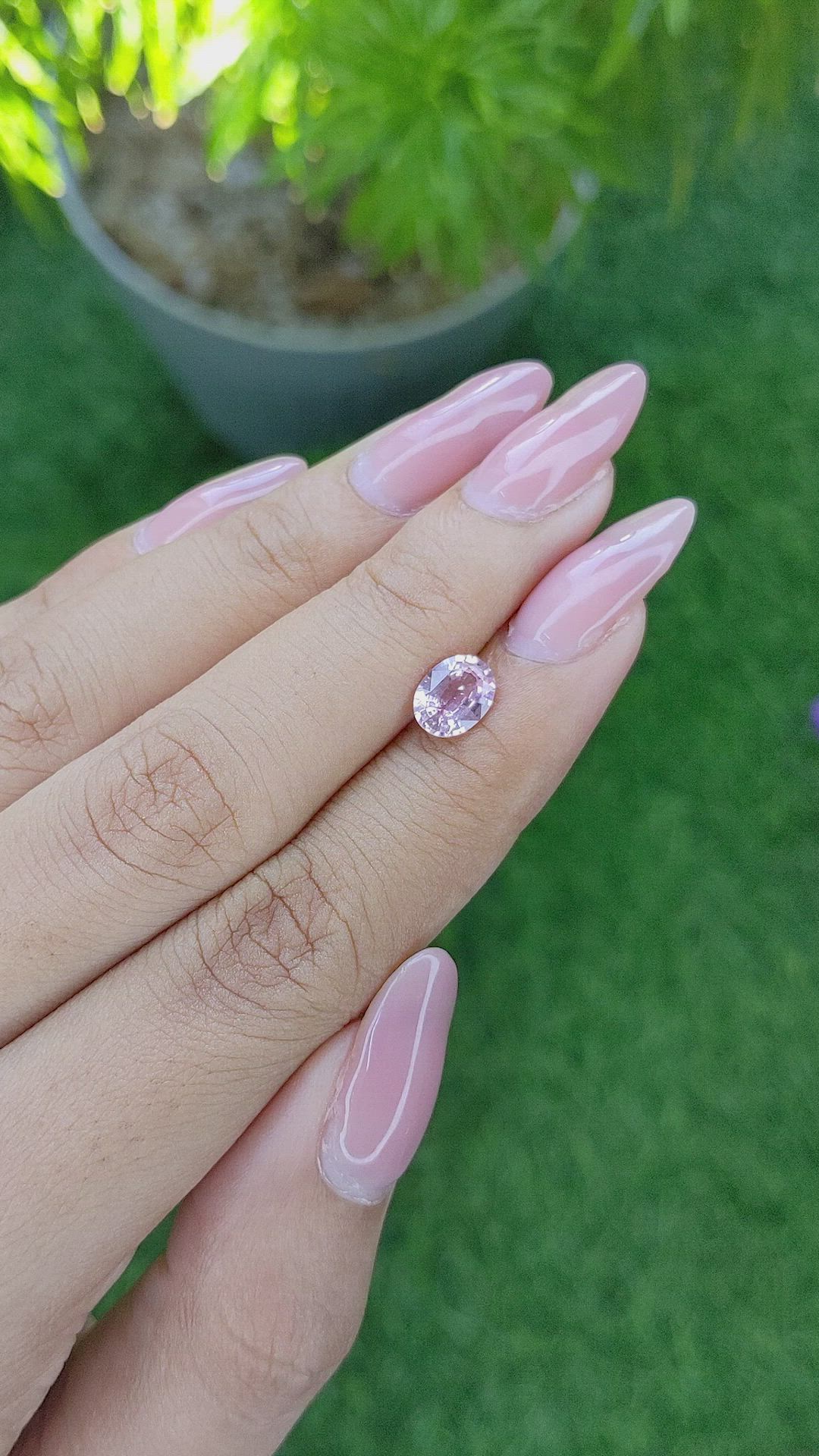 1.17 Ct. Padparadscha Sapphire from Madagascar Size Video