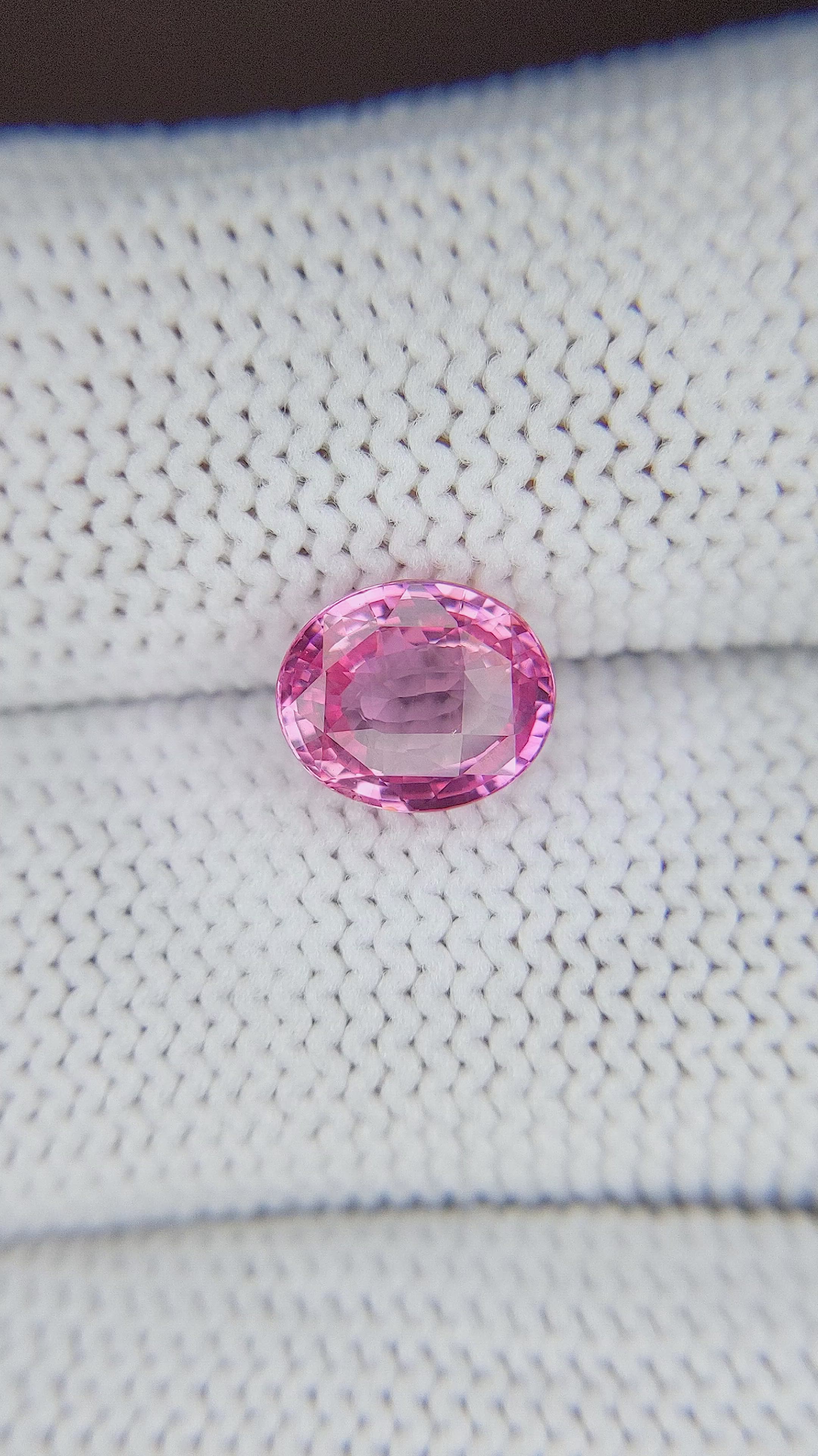 2.02 Ct. Pink Sapphire from Madagascar Size Video