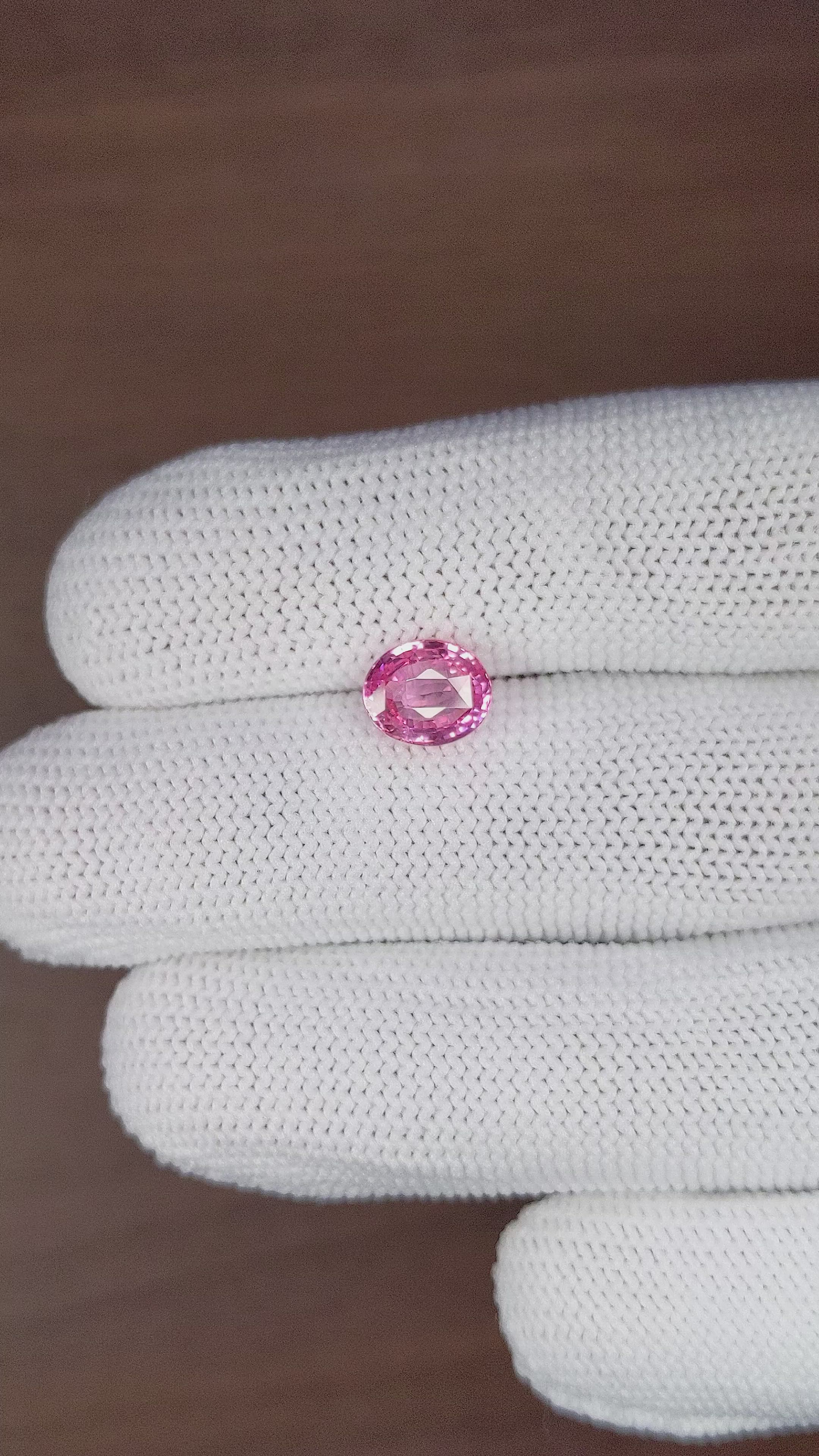 2.02 Ct. Pink Sapphire from Madagascar Size Video