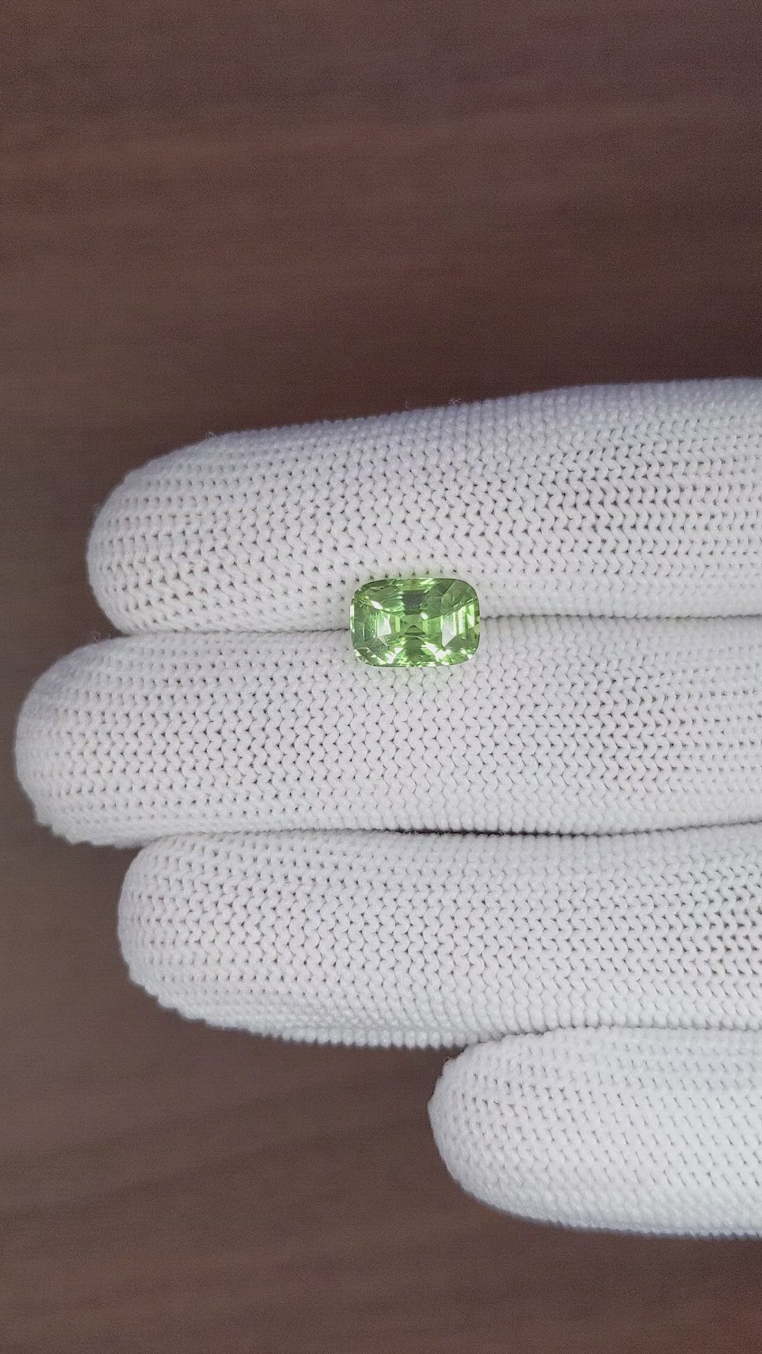 4.03 Ct. Green Sapphire from Madagascar Size Video