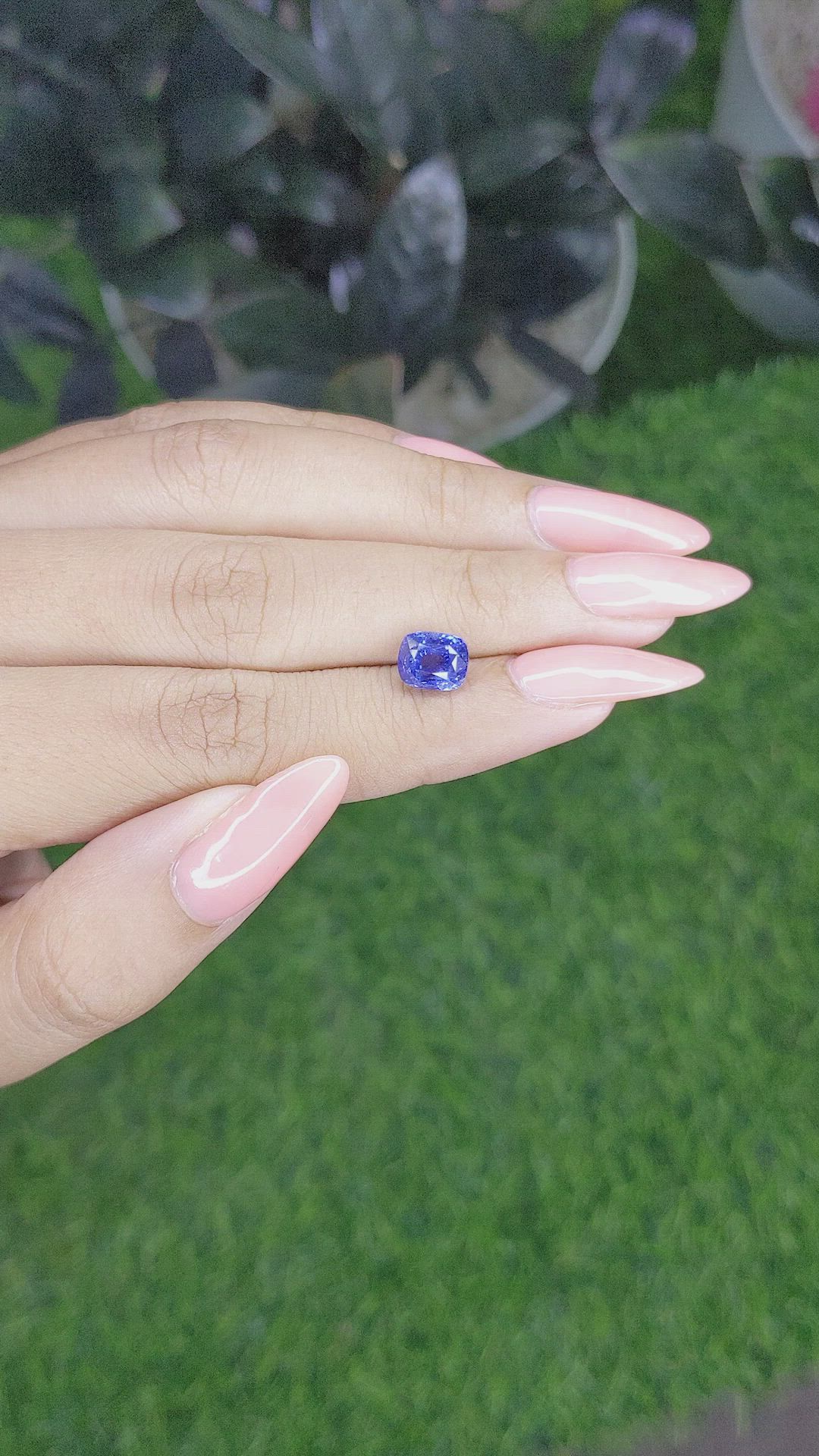 2.56 Ct. Blue Sapphire from Ceylon (Sri Lanka) Size Video