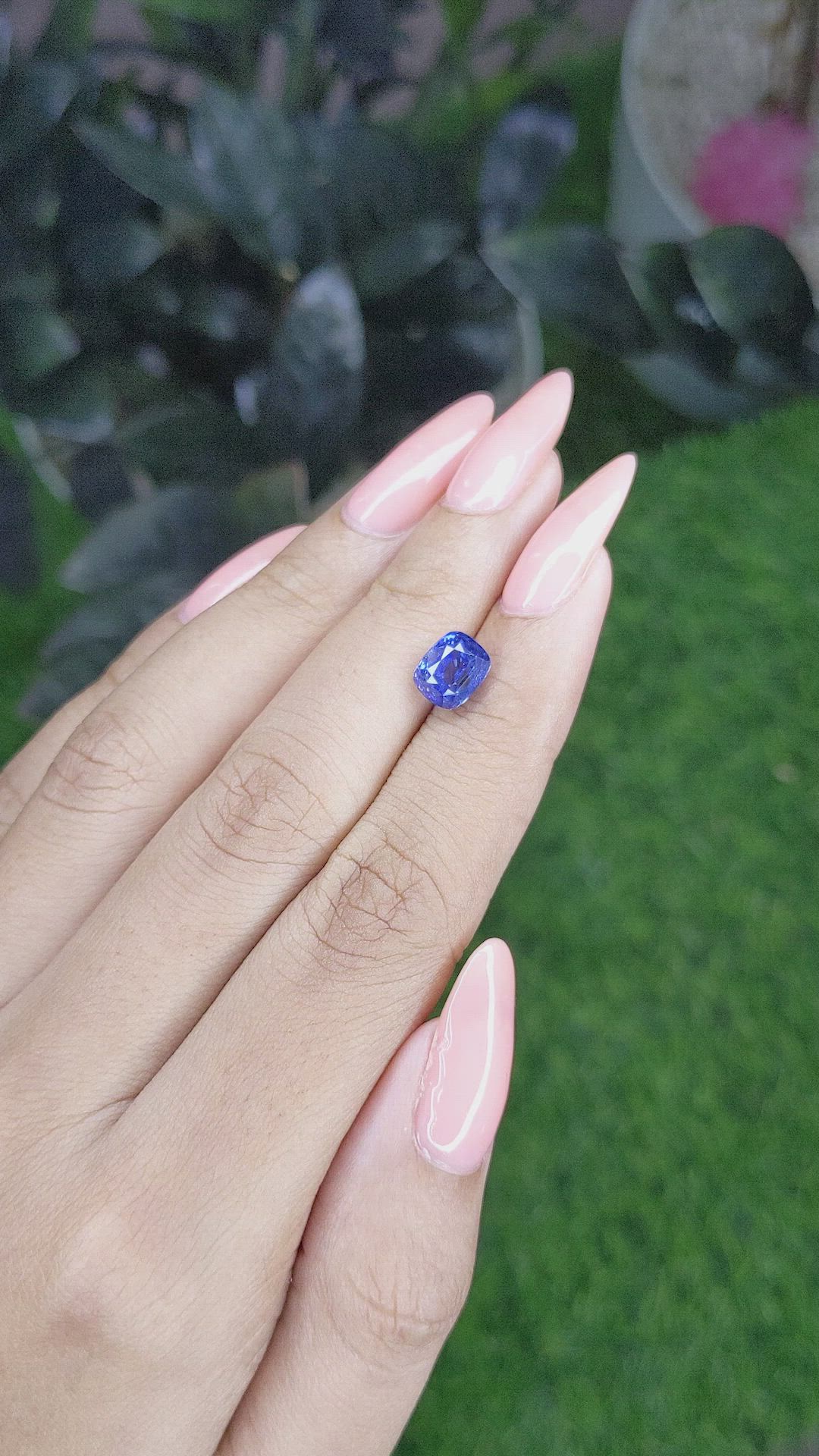 2.56 Ct. Blue Sapphire from Ceylon (Sri Lanka) Size Video