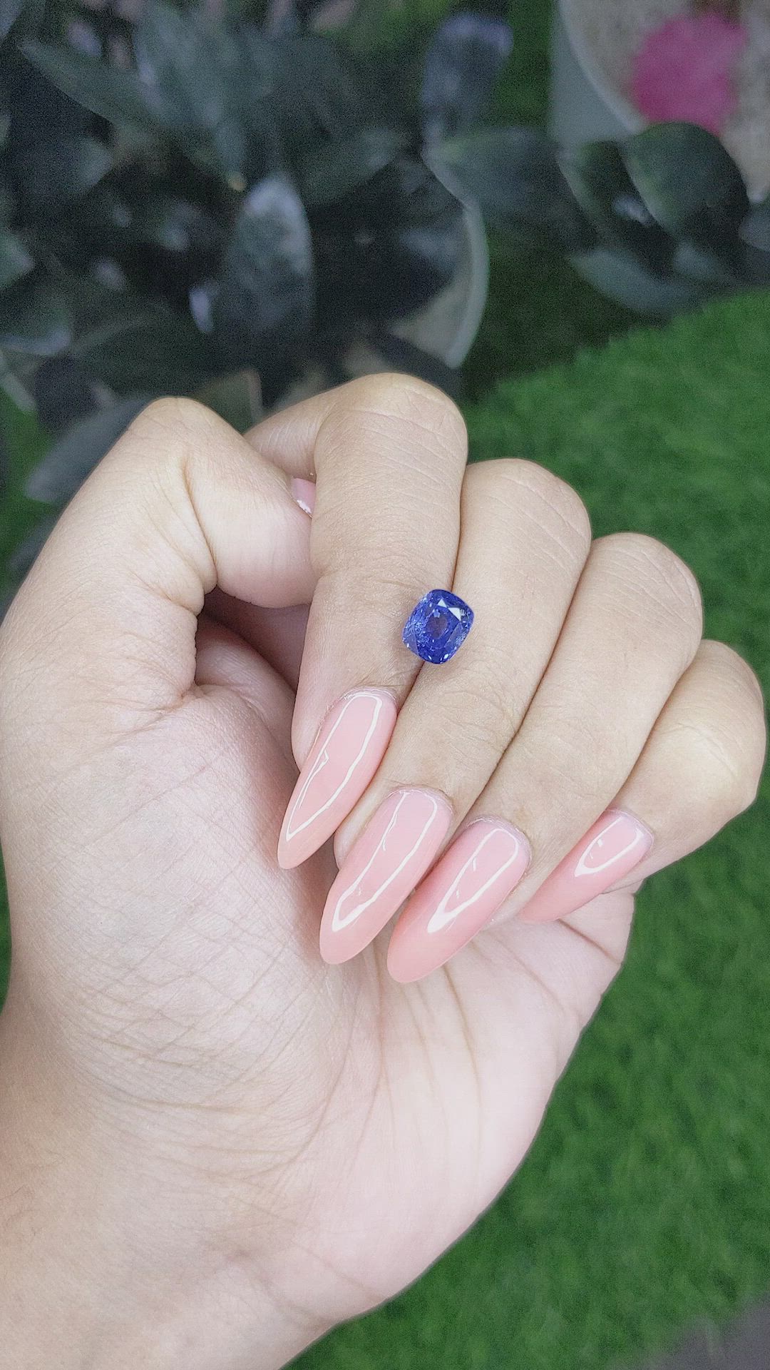 2.56 Ct. Blue Sapphire from Ceylon (Sri Lanka) Size Video