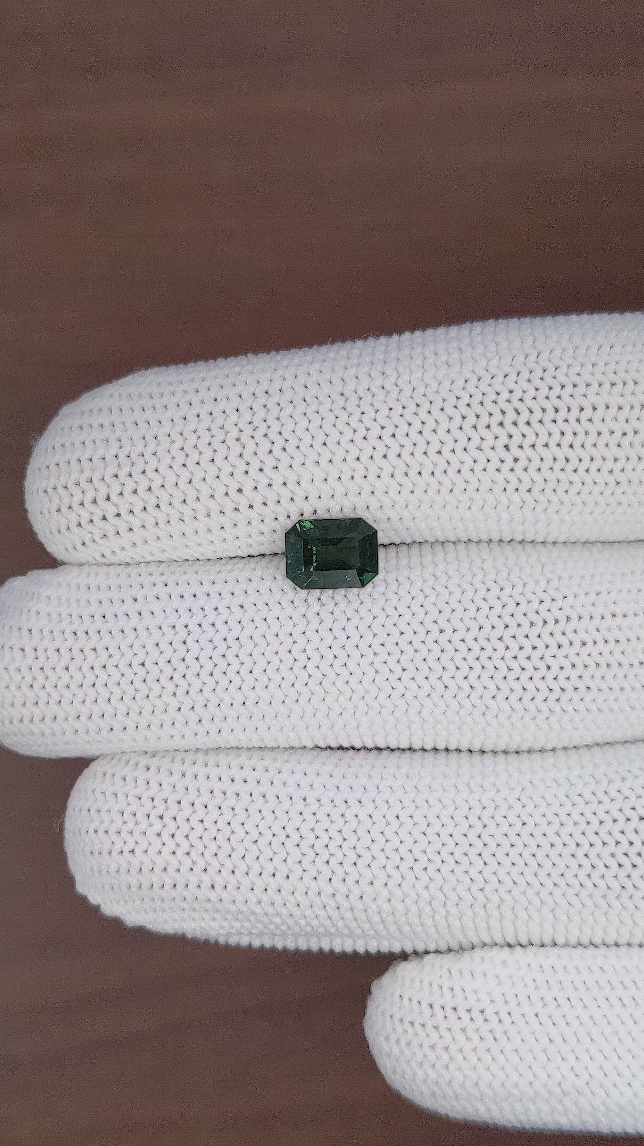 2.09 Ct. Bluish Green Sapphire from Tanzania Size Video