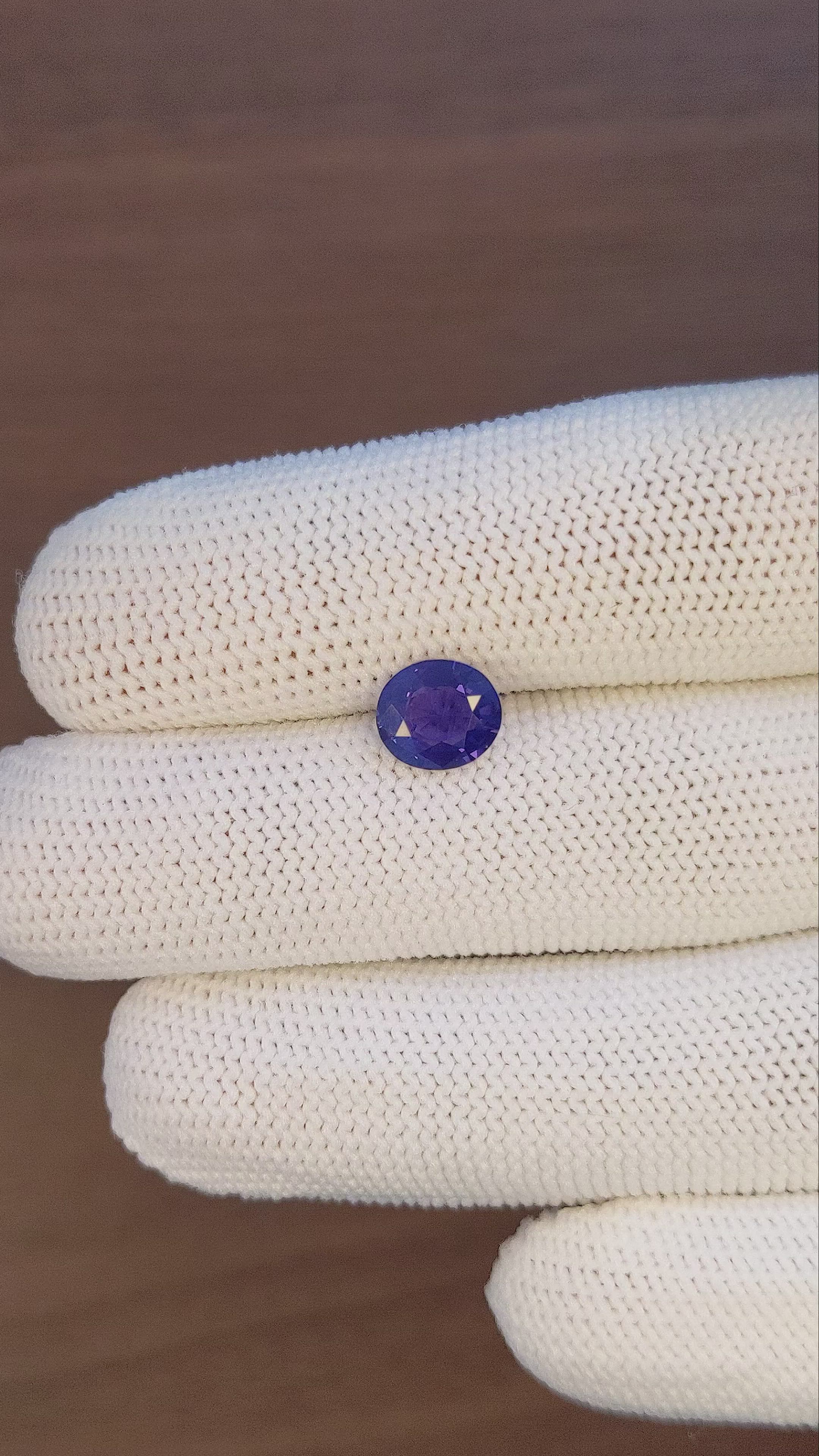 1.56 Ct. Color Change Sapphire from Tanzania Size Video