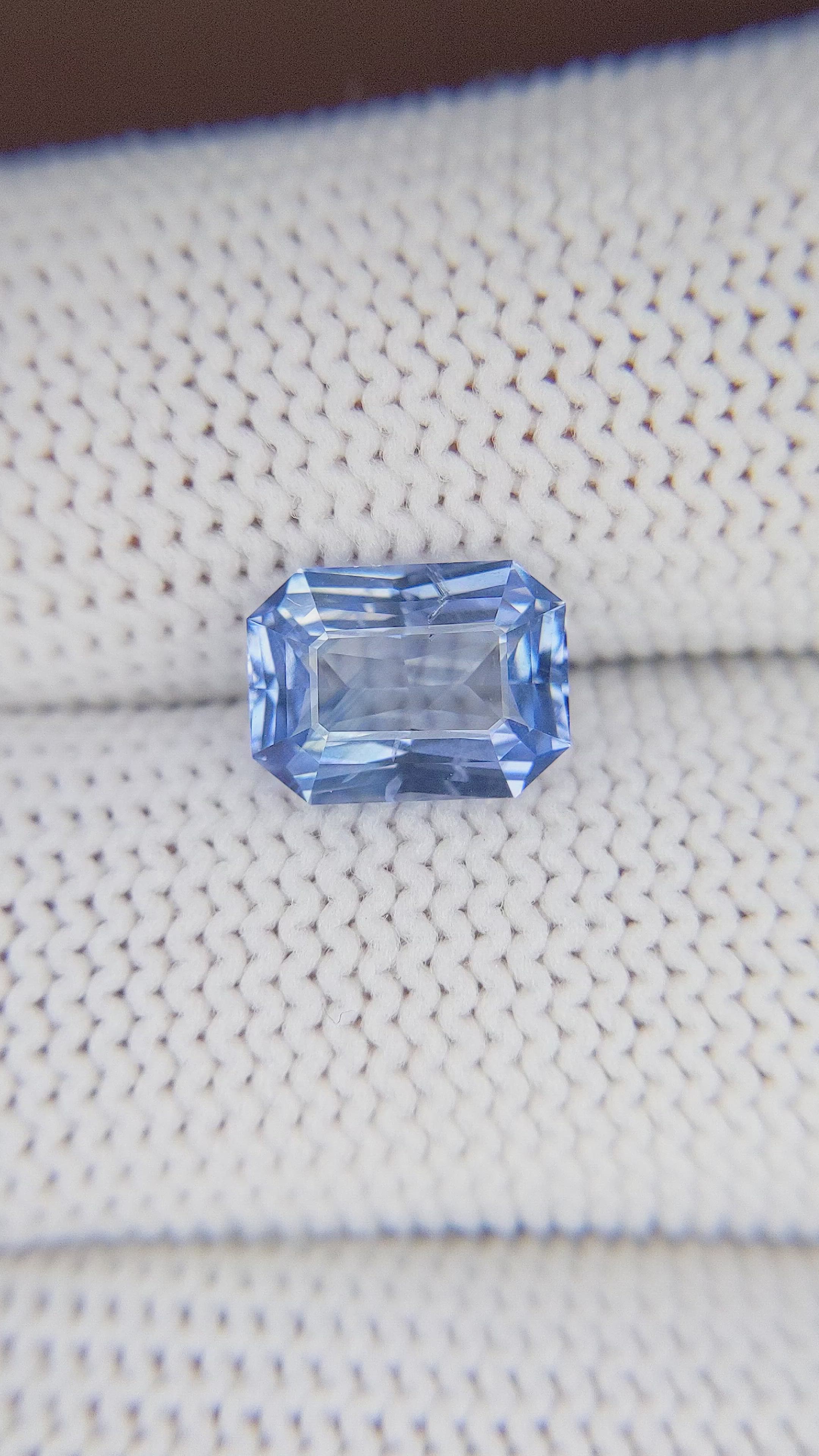 2.95 Ct. Blue Sapphire from Tanzania Size Video