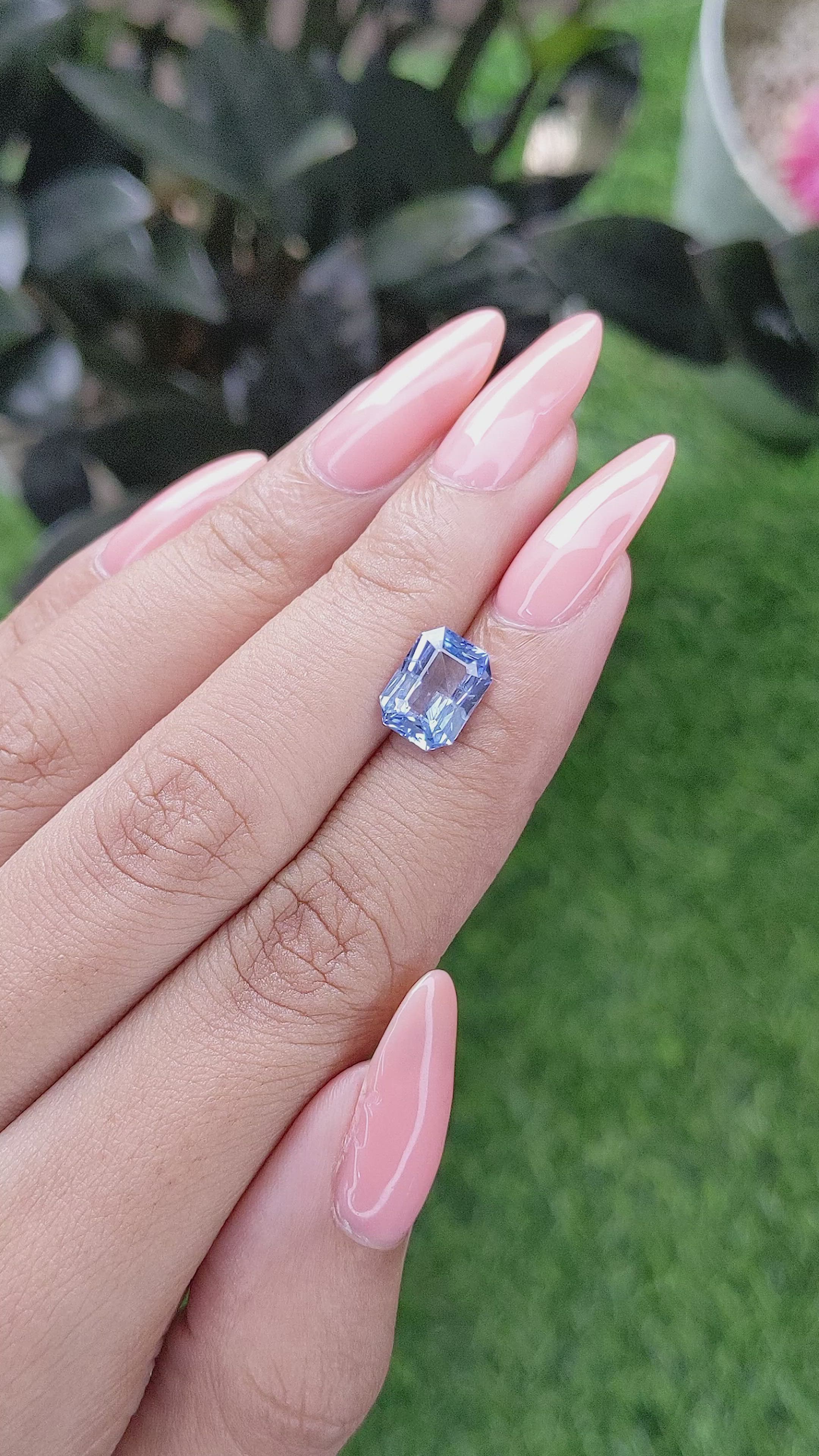2.95 Ct. Blue Sapphire from Tanzania Size Video