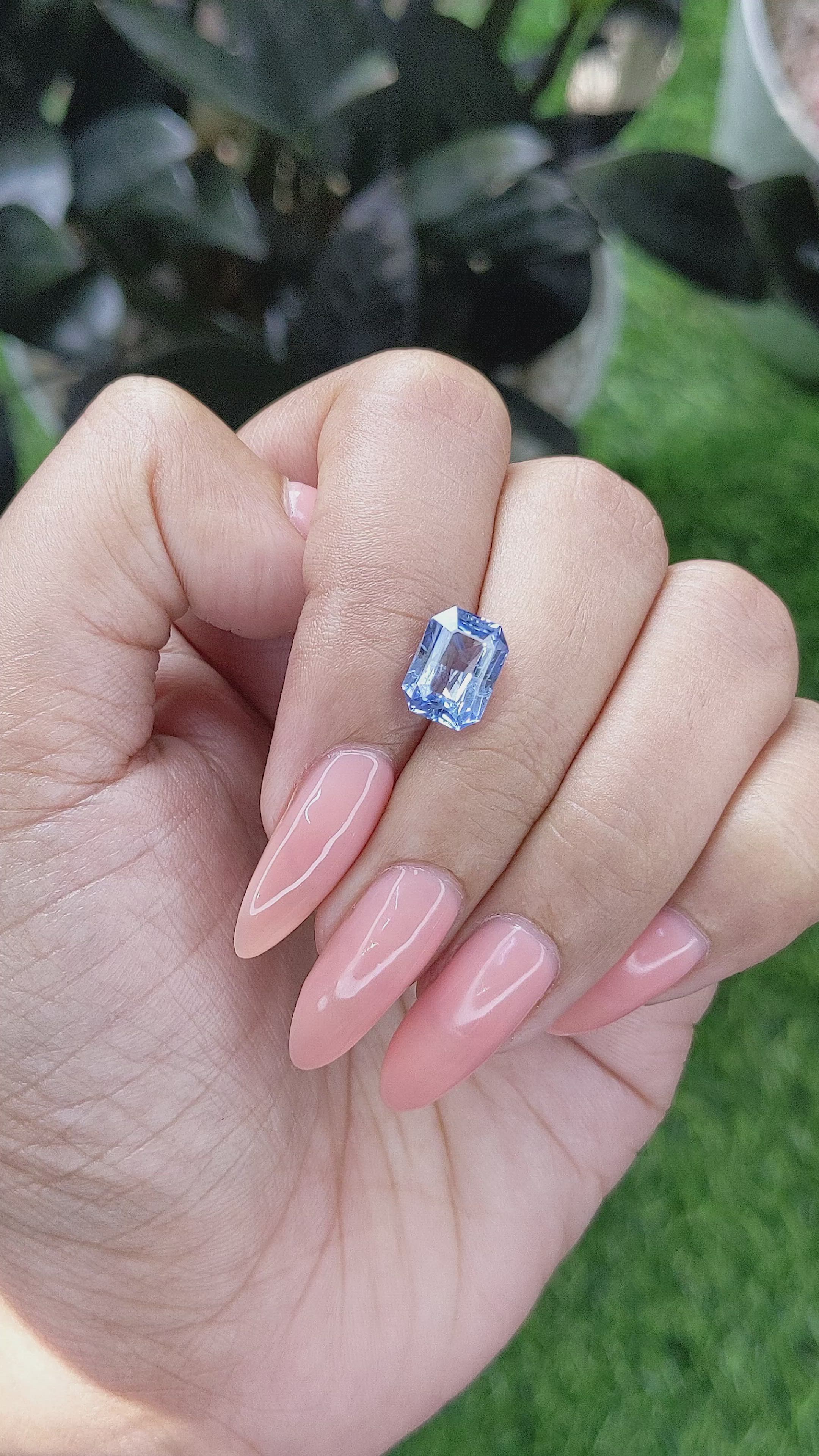 2.95 Ct. Blue Sapphire from Tanzania Size Video