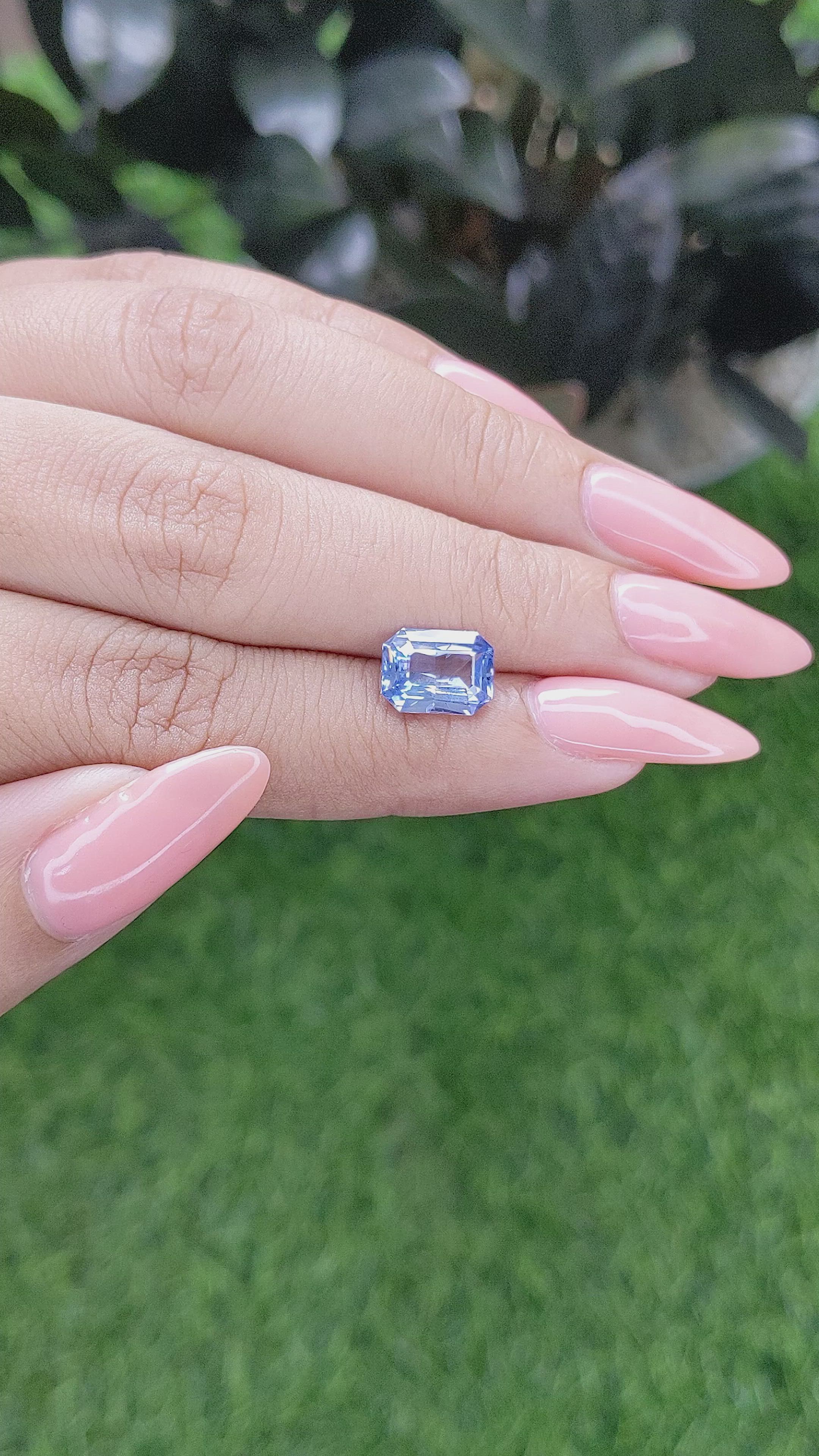 2.95 Ct. Blue Sapphire from Tanzania Size Video