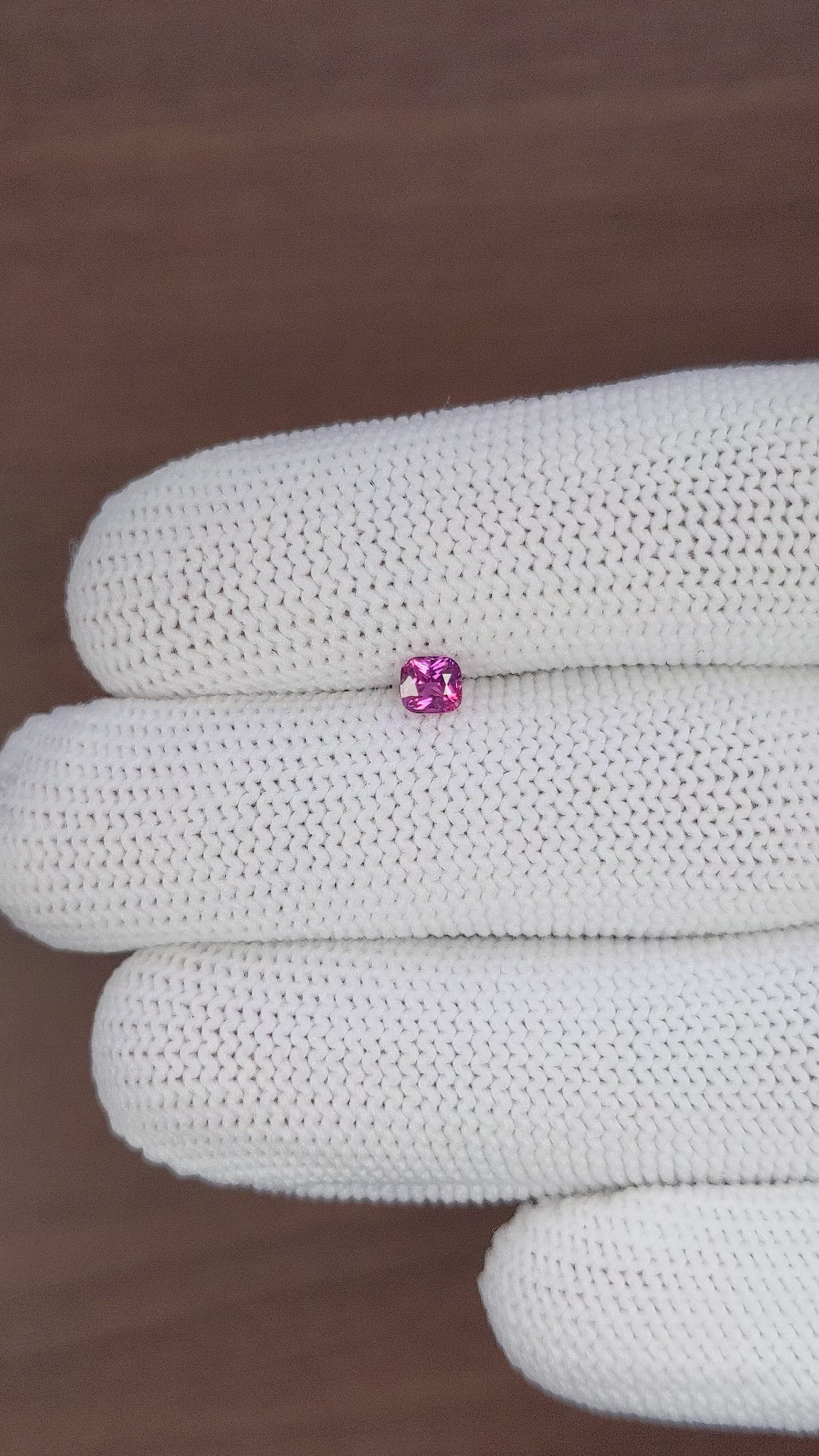 0.33 Ct. Purplish Pink Sapphire from Tanzania Size Video