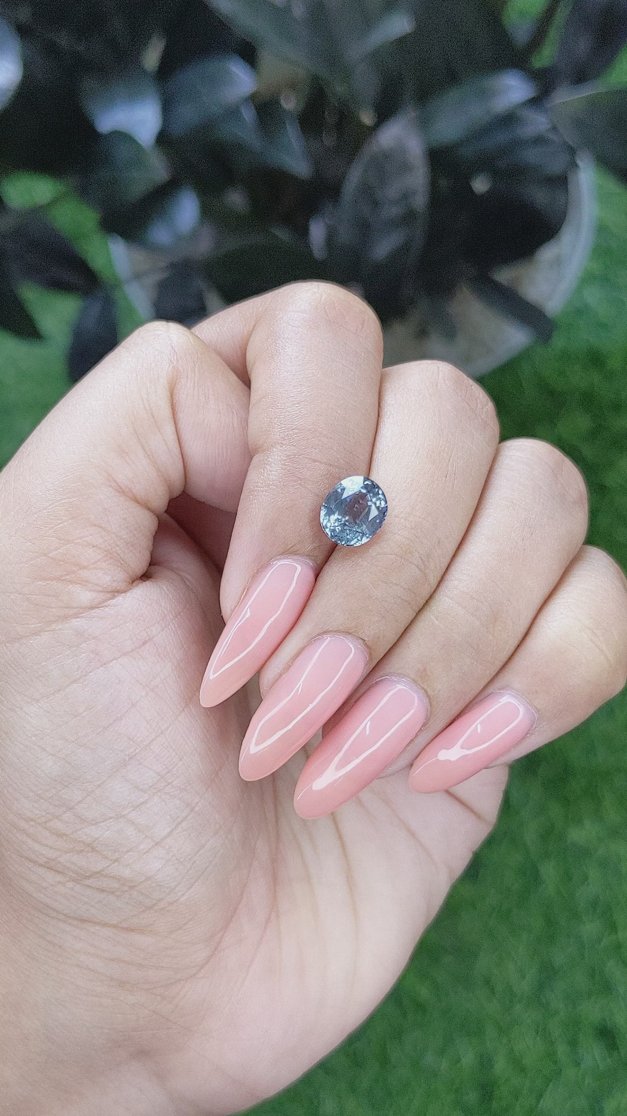 2.60 Ct. Blue Sapphire from Tanzania Size Video