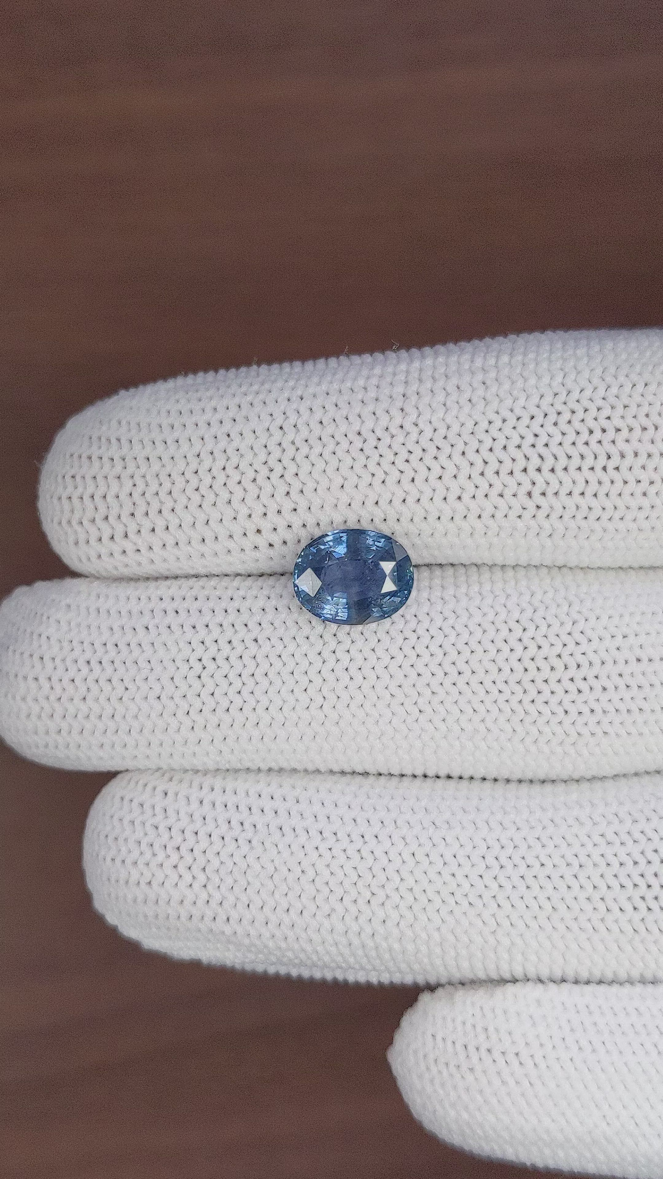 3.38 Ct. Blue Sapphire from Tanzania Size Video