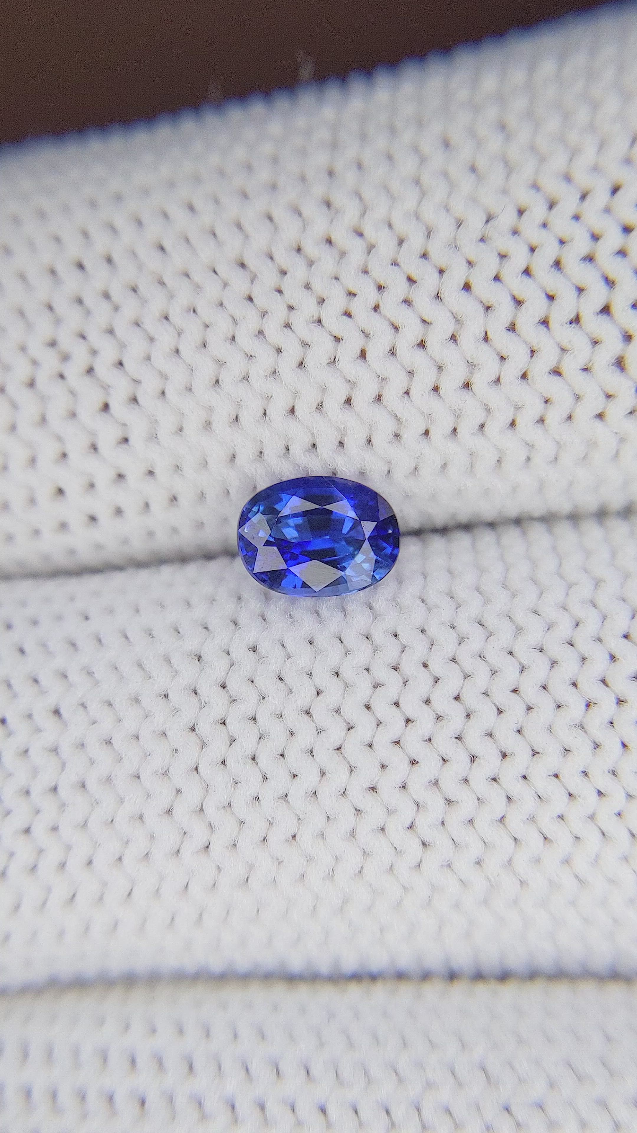 0.77 Ct. Blue Sapphire from Tanzania Size Video