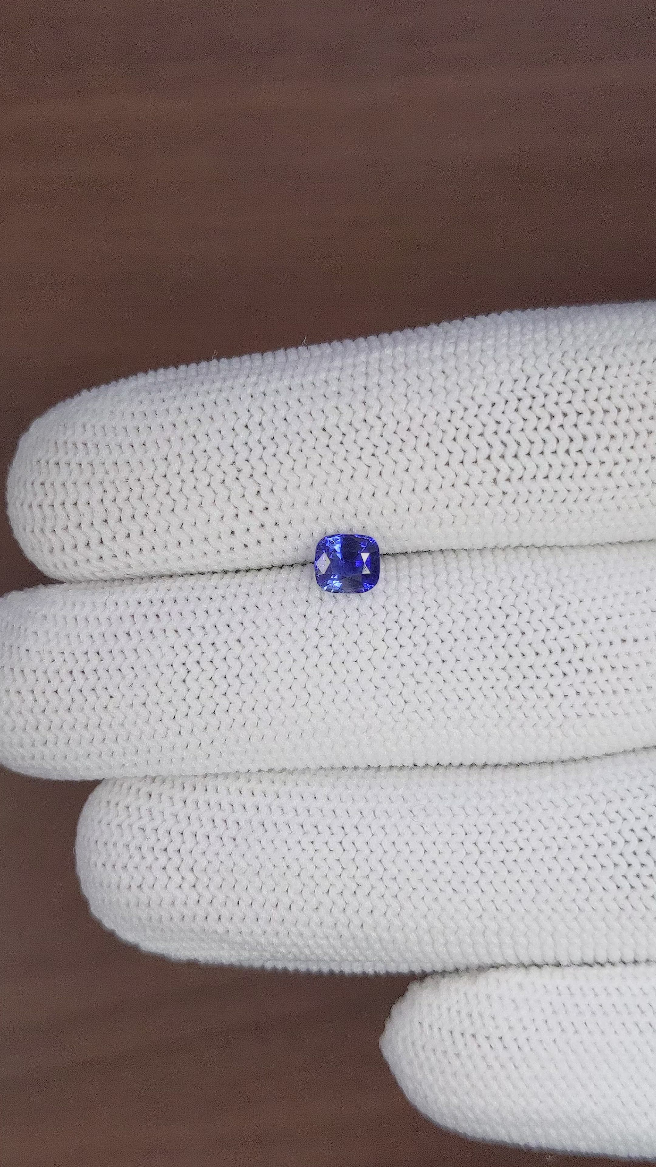 0.78 Ct. Blue Sapphire from Tanzania Size Video