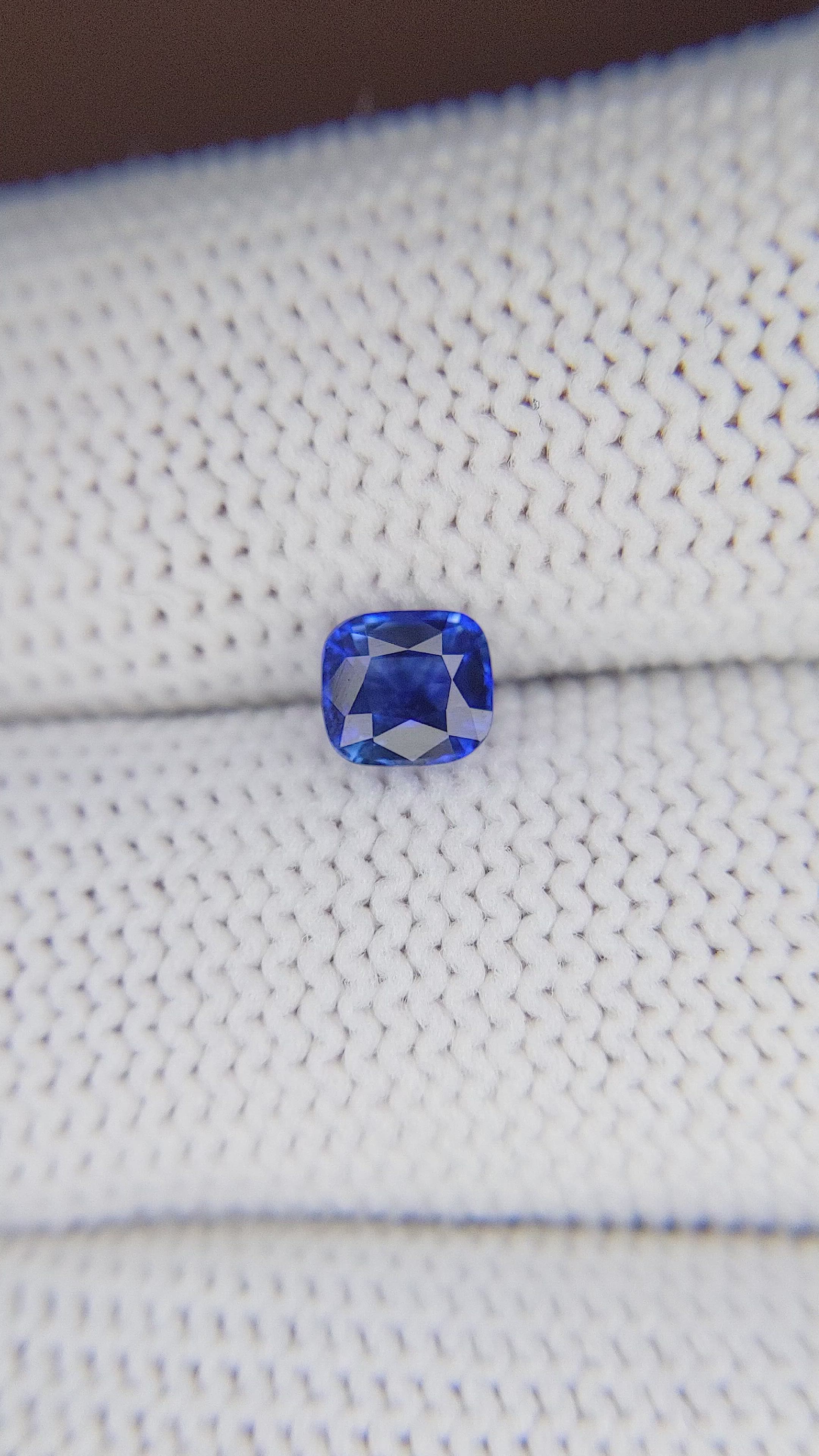 0.78 Ct. Blue Sapphire from Tanzania Size Video