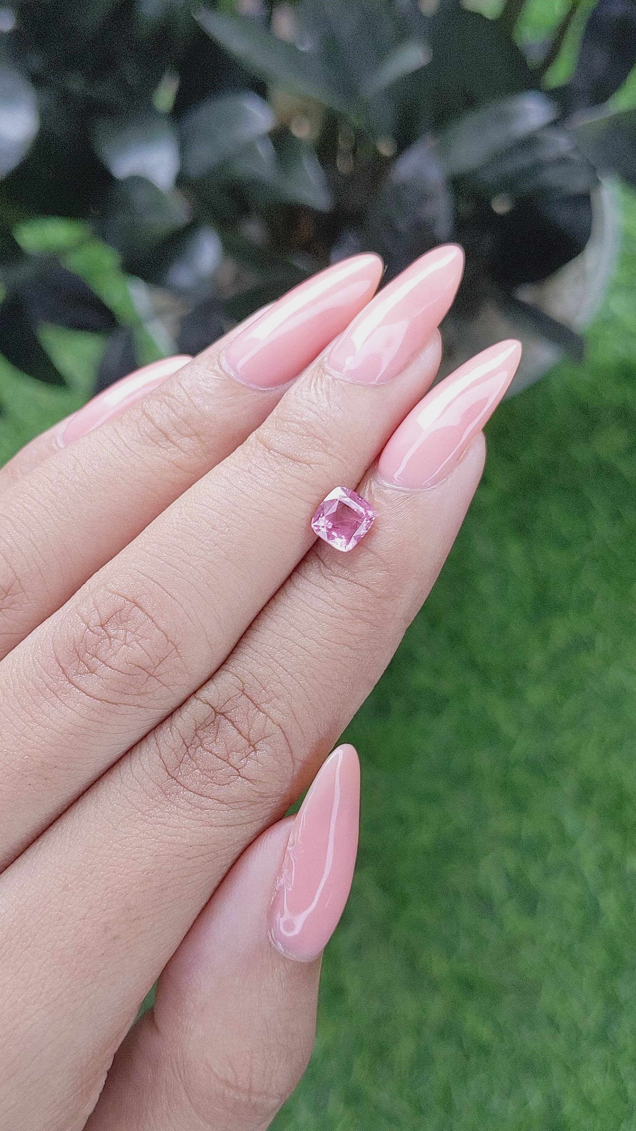 1.18 Ct. Pink Sapphire from Tanzania Size Video