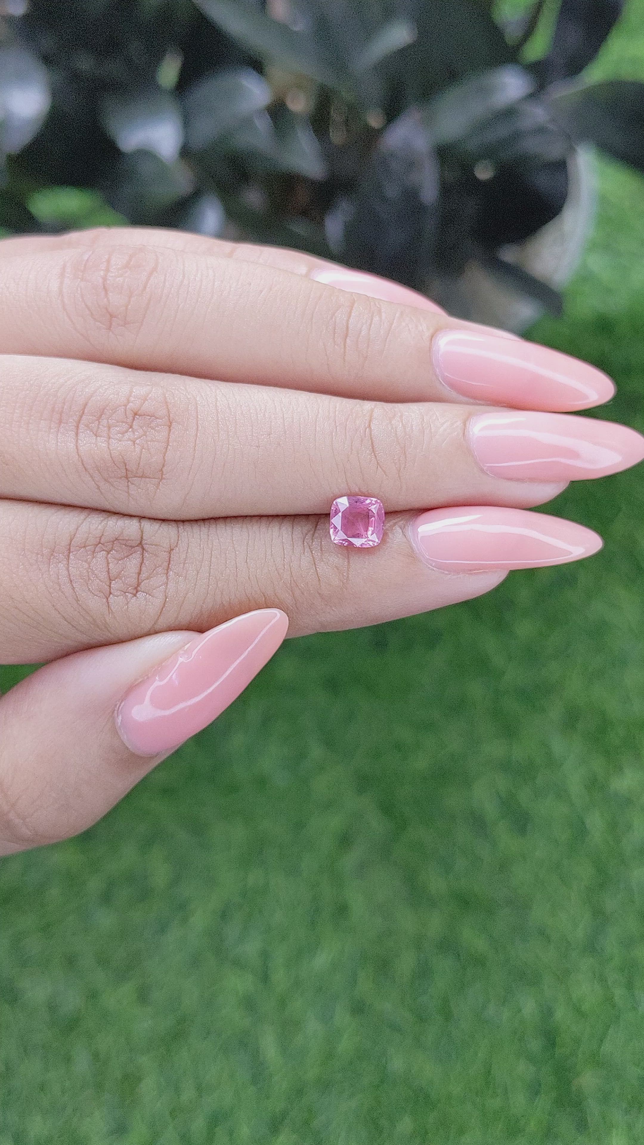 1.18 Ct. Pink Sapphire from Tanzania Size Video