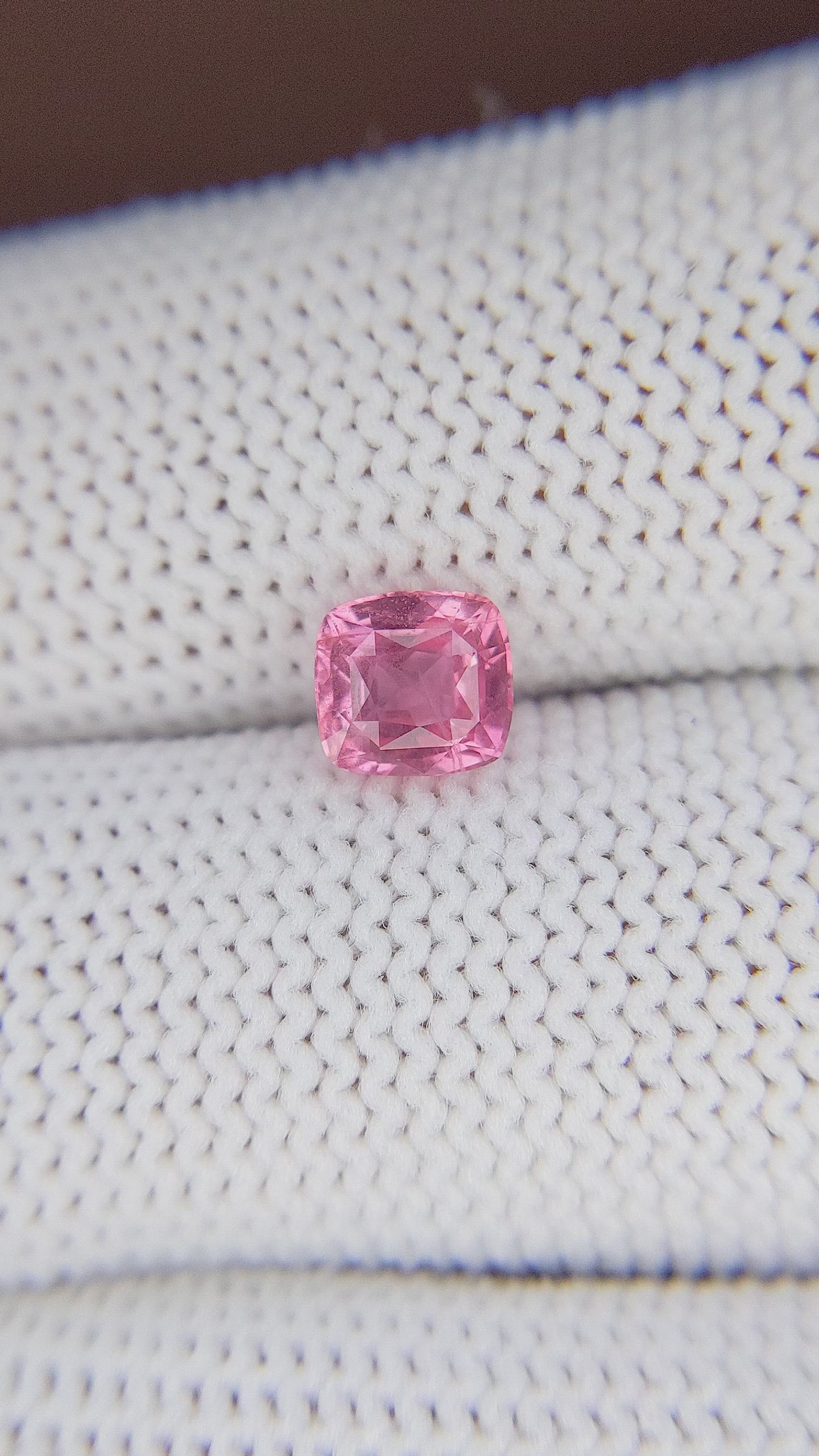 1.18 Ct. Pink Sapphire from Tanzania Size Video