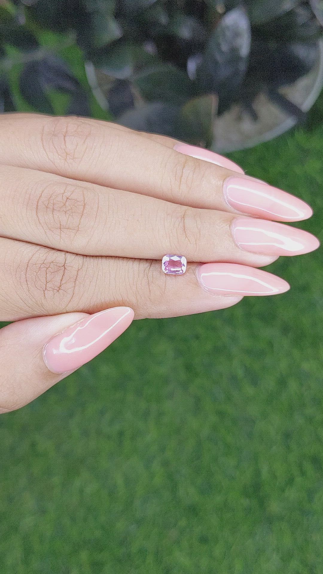 0.60 Ct. Pink Sapphire from Tanzania Size Video