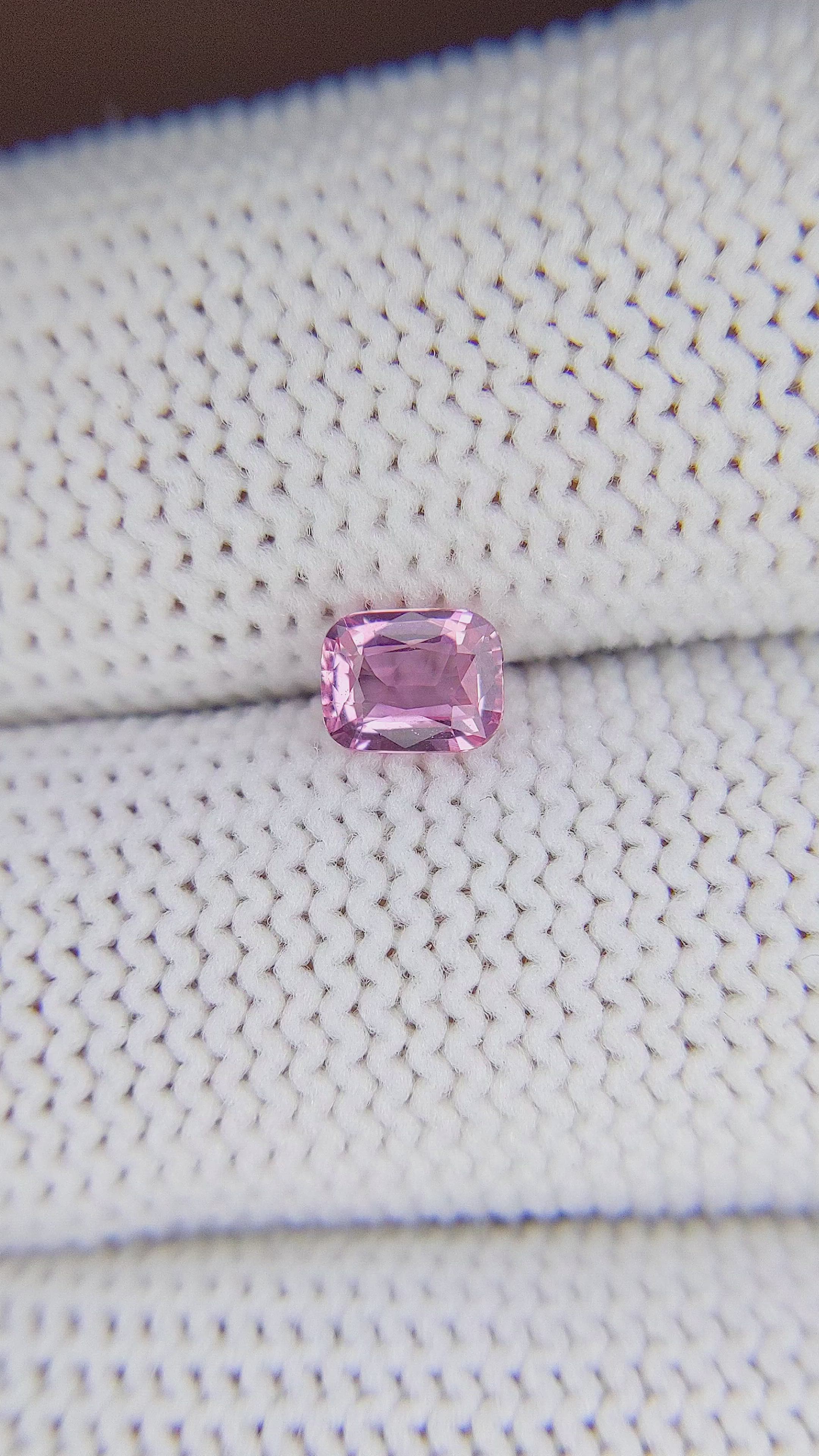 0.60 Ct. Pink Sapphire from Tanzania Size Video