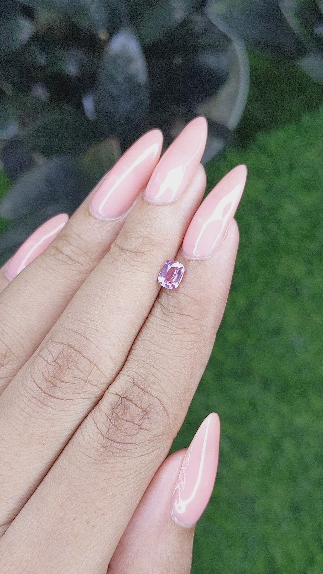 0.60 Ct. Pink Sapphire from Tanzania Size Video
