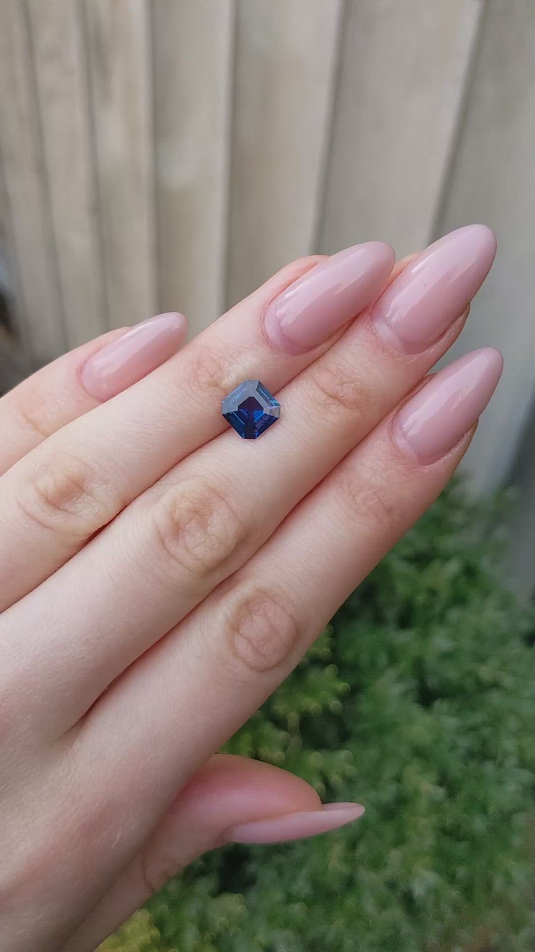 2.18 Ct. Blue Sapphire from Ceylon (Sri Lanka) Size Video