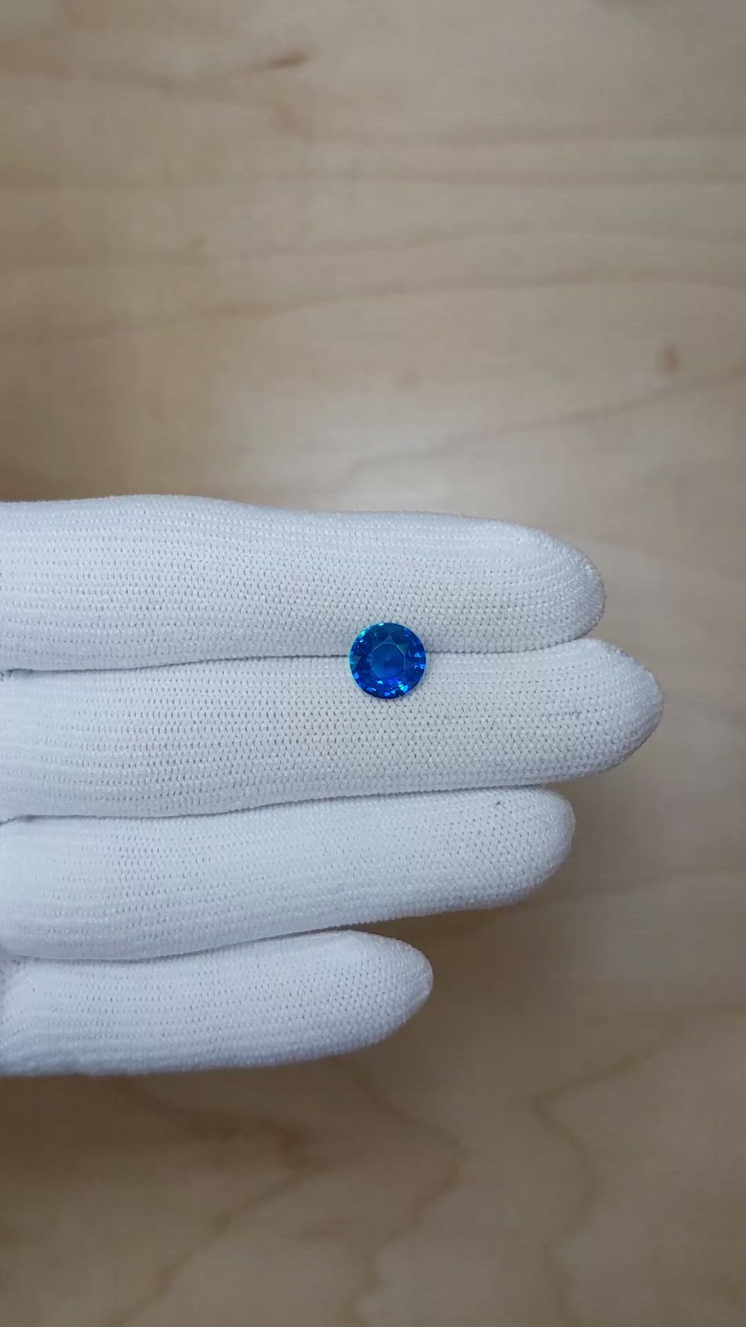 2.06 Ct. Blue Sapphire from Ceylon (Sri Lanka) Size Video