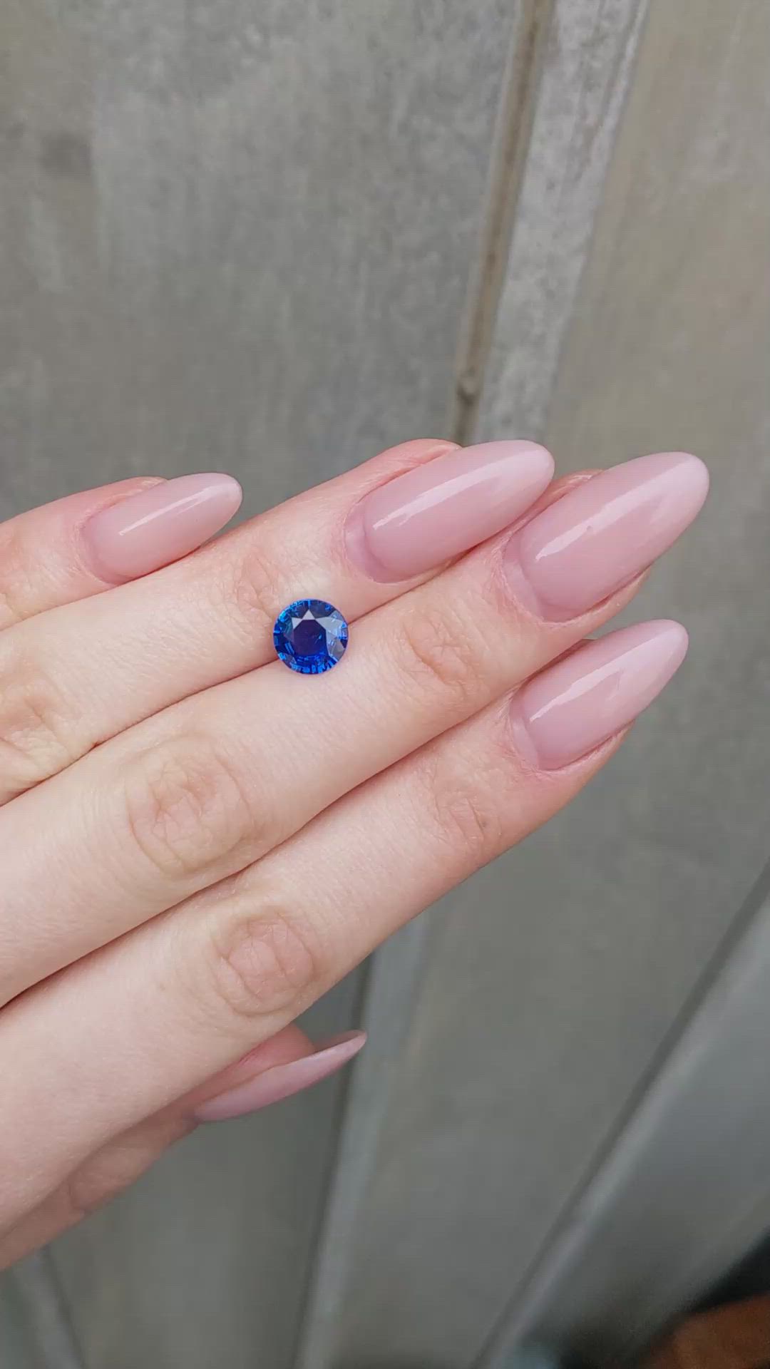 2.06 Ct. Blue Sapphire from Ceylon (Sri Lanka) Size Video