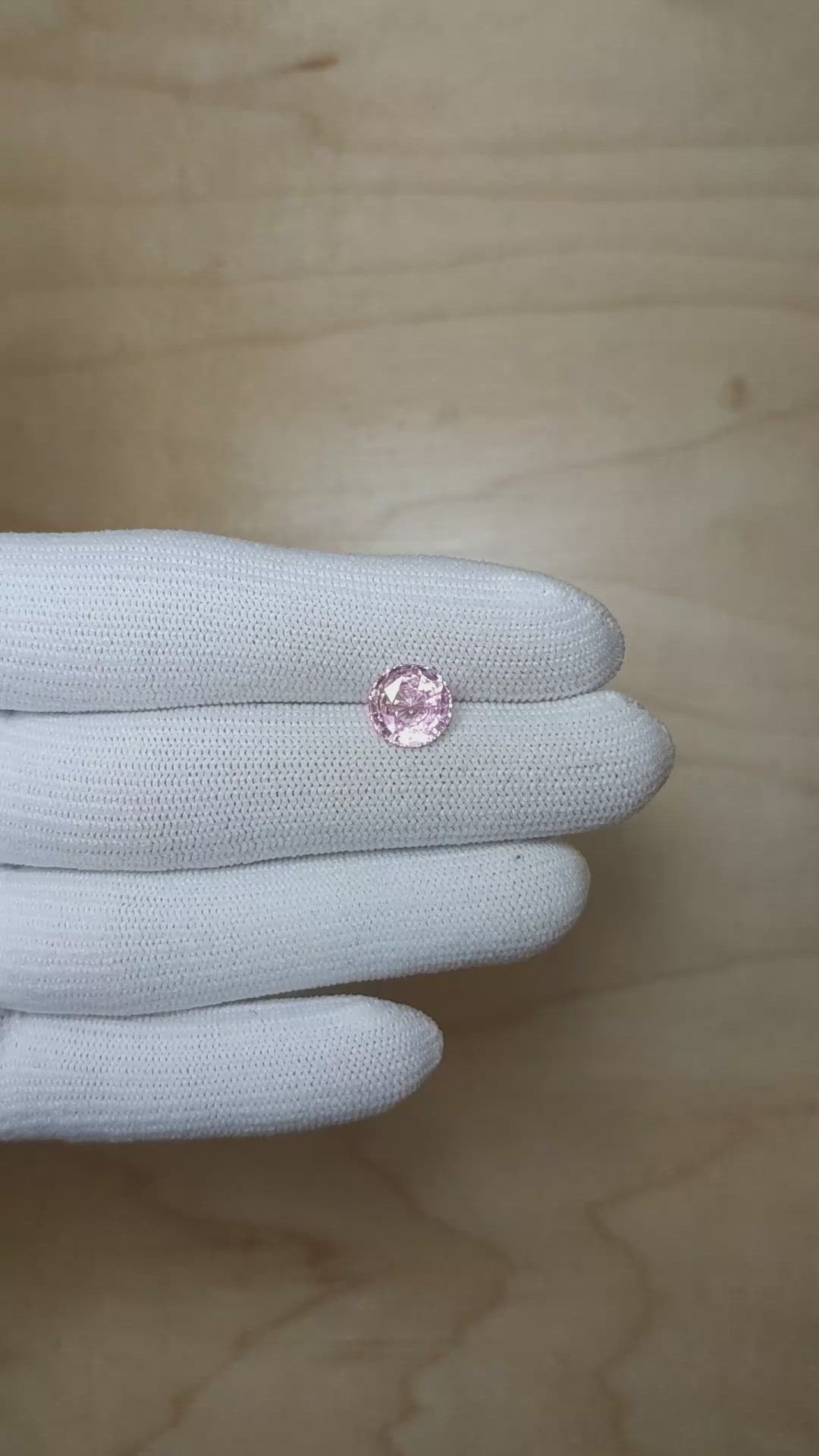 2.52 Ct. Pink Sapphire from Ceylon (Sri Lanka) Size Video