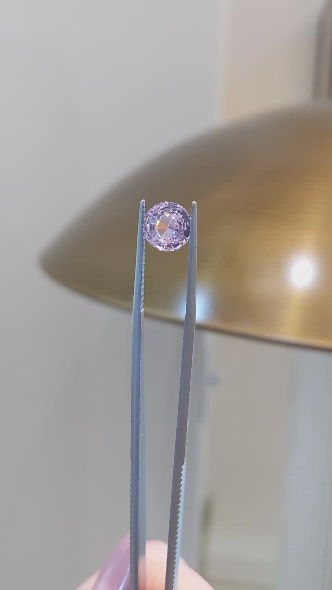 2.52 Ct. Pink Sapphire from Ceylon (Sri Lanka) Size Video