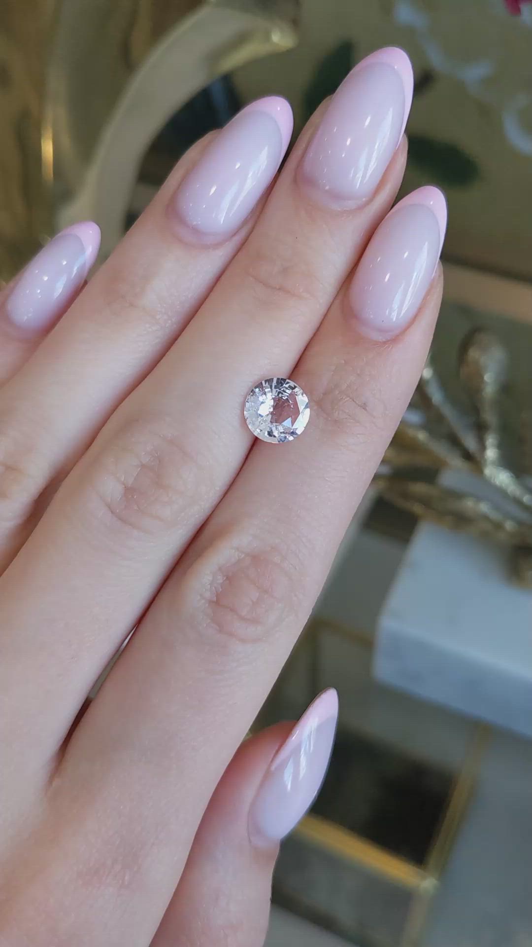 2.23 Ct. Pink Sapphire from Ceylon (Sri Lanka) Size Video
