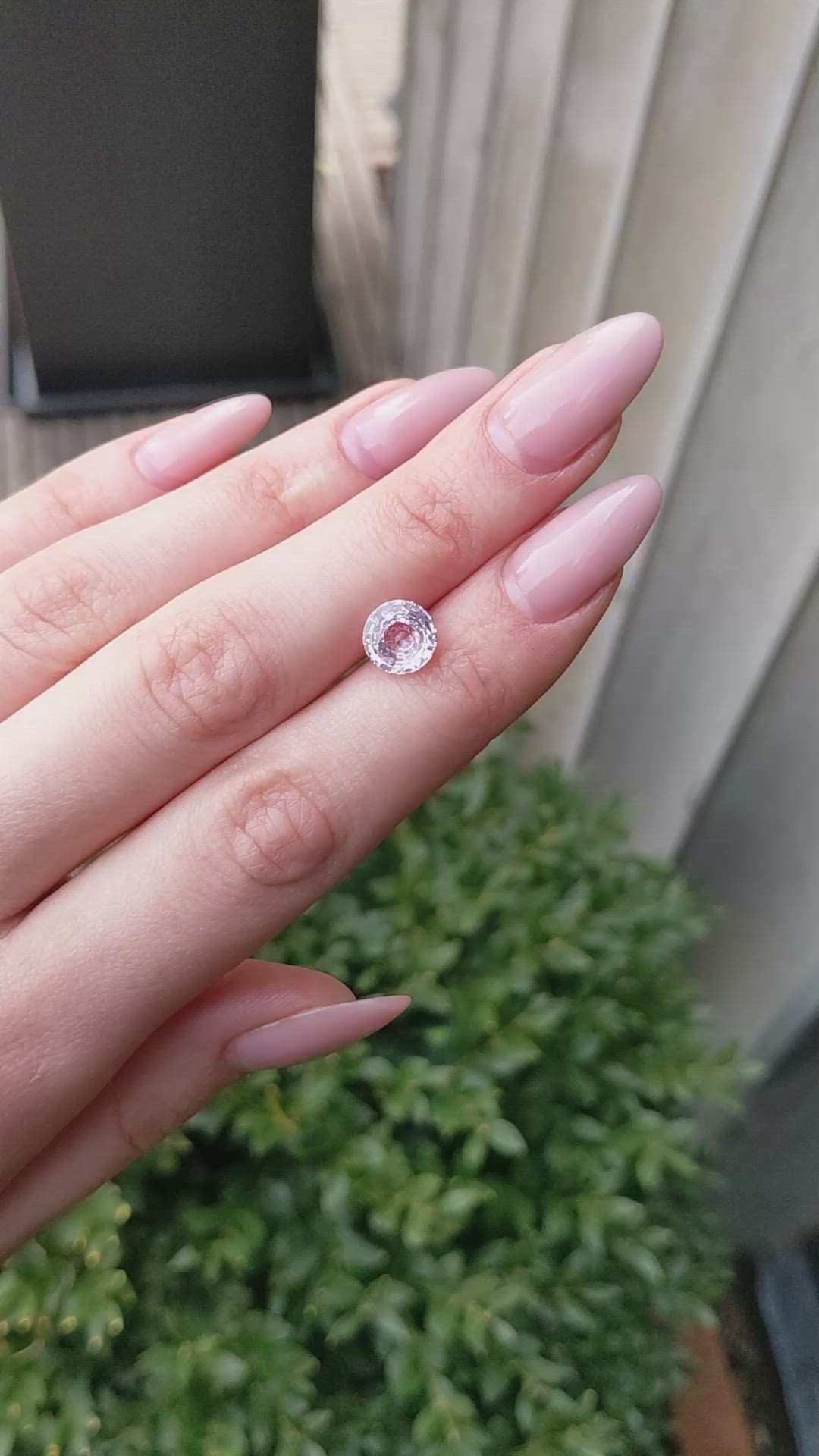 2.52 Ct. Pink Sapphire from Ceylon (Sri Lanka) Size Video