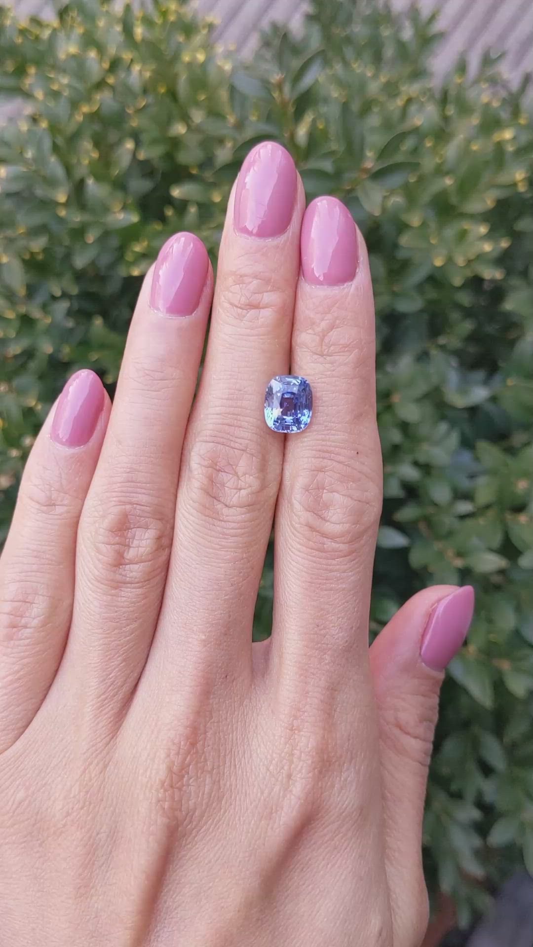 4.09 Ct. Blue Sapphire from Ceylon (Sri Lanka) Size Video