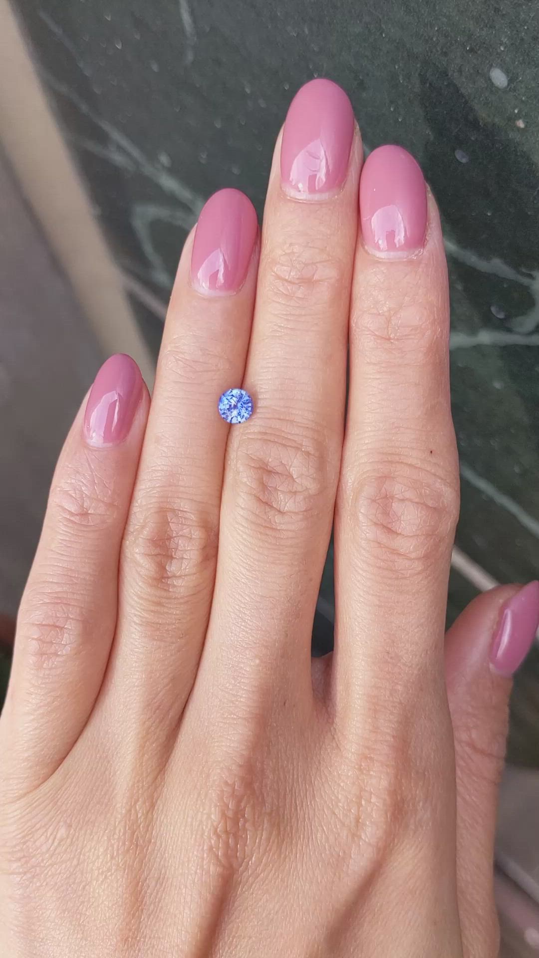 0.72 Ct. Blue Sapphire from Ceylon (Sri Lanka) Size Video